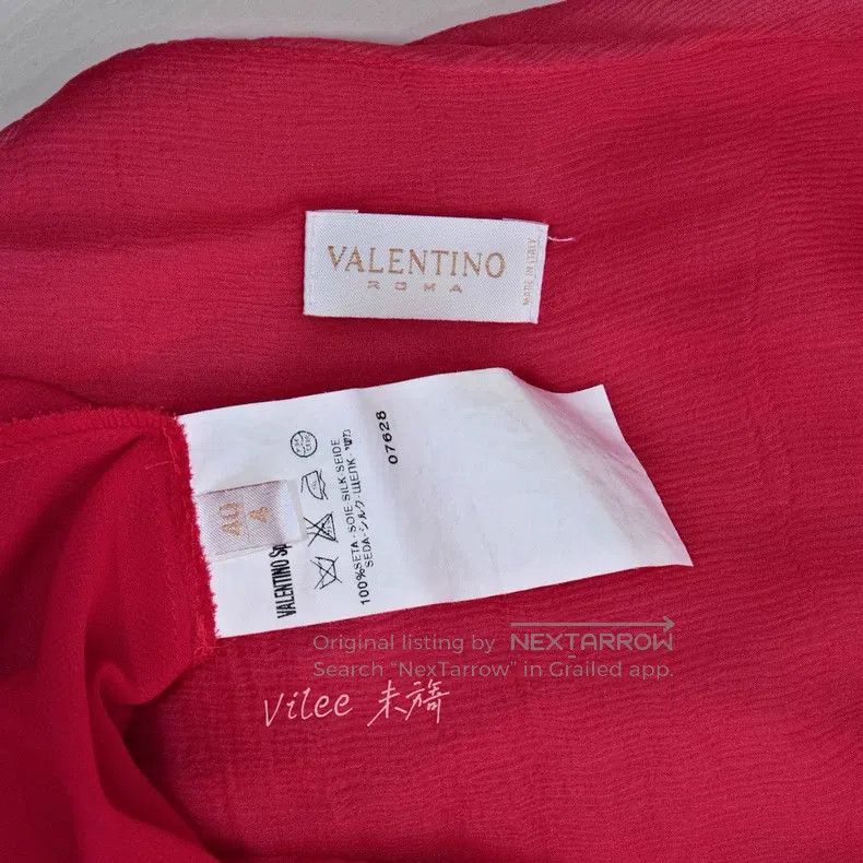 Valentino Valentino Silk kink cascading dress Size S / US 4 / IT 40 - 9 Thumbnail