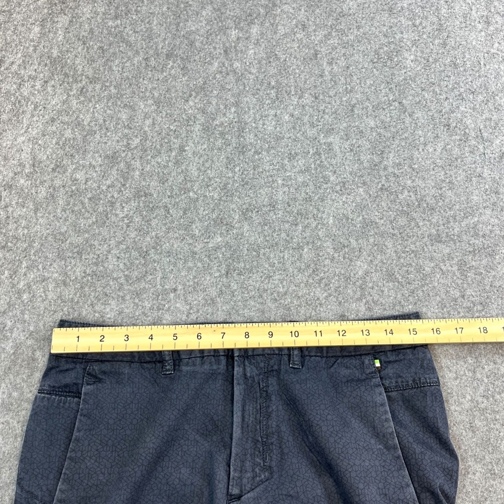 Hugo Boss Hugo Boss Mens Chino Trousers Pants Slim Tapered 32 Blue Modern Geometric Chino Trousers Slim 32 Mens Blue Size US 32 / EU 48 - 6 Thumbnail
