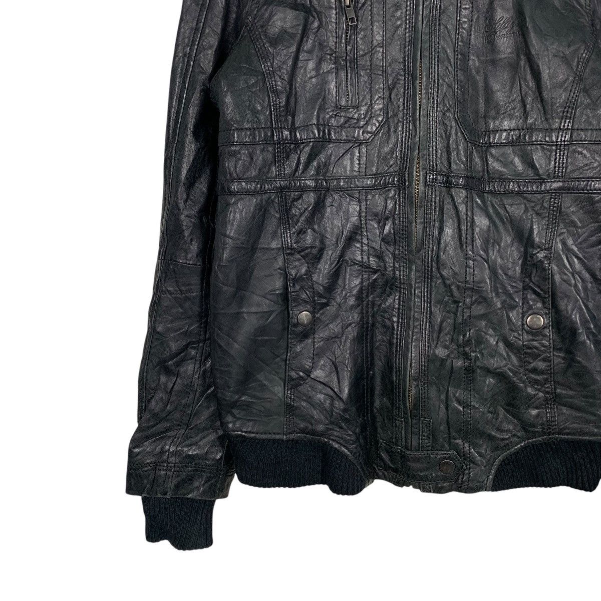 Tommy Hilfiger HILFIGER DENIM Sheepskin Leather Hooded Jacket #2561-C116 Size S / US 4 / IT 40 - 5 Thumbnail