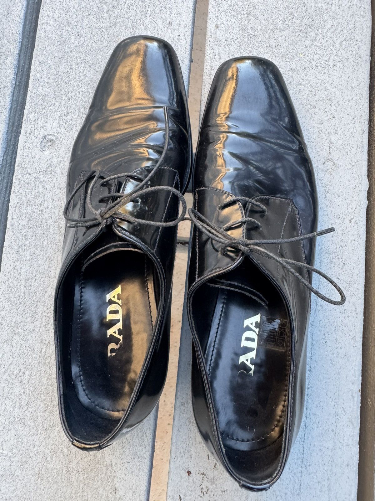 Prada Shiny black Prada dress shoes Size US 6 / EU 39 - 5 Thumbnail