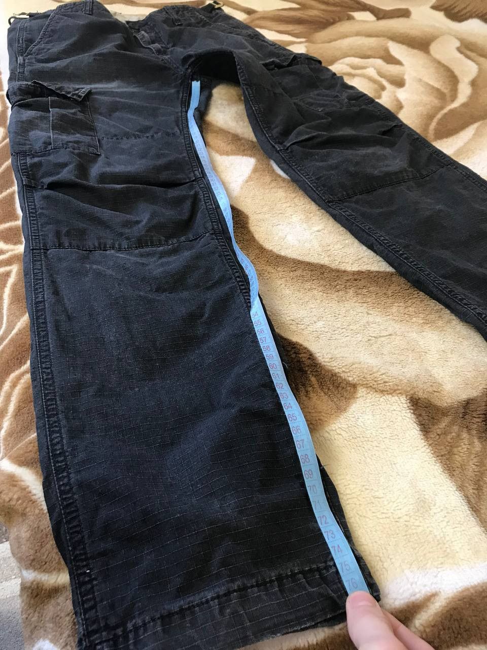 Carhartt 🔥 CARHARTT WIP Cargo Distressed Pants Y2K Thrashed Aviator Size US 32 / EU 48 - 15 Thumbnail