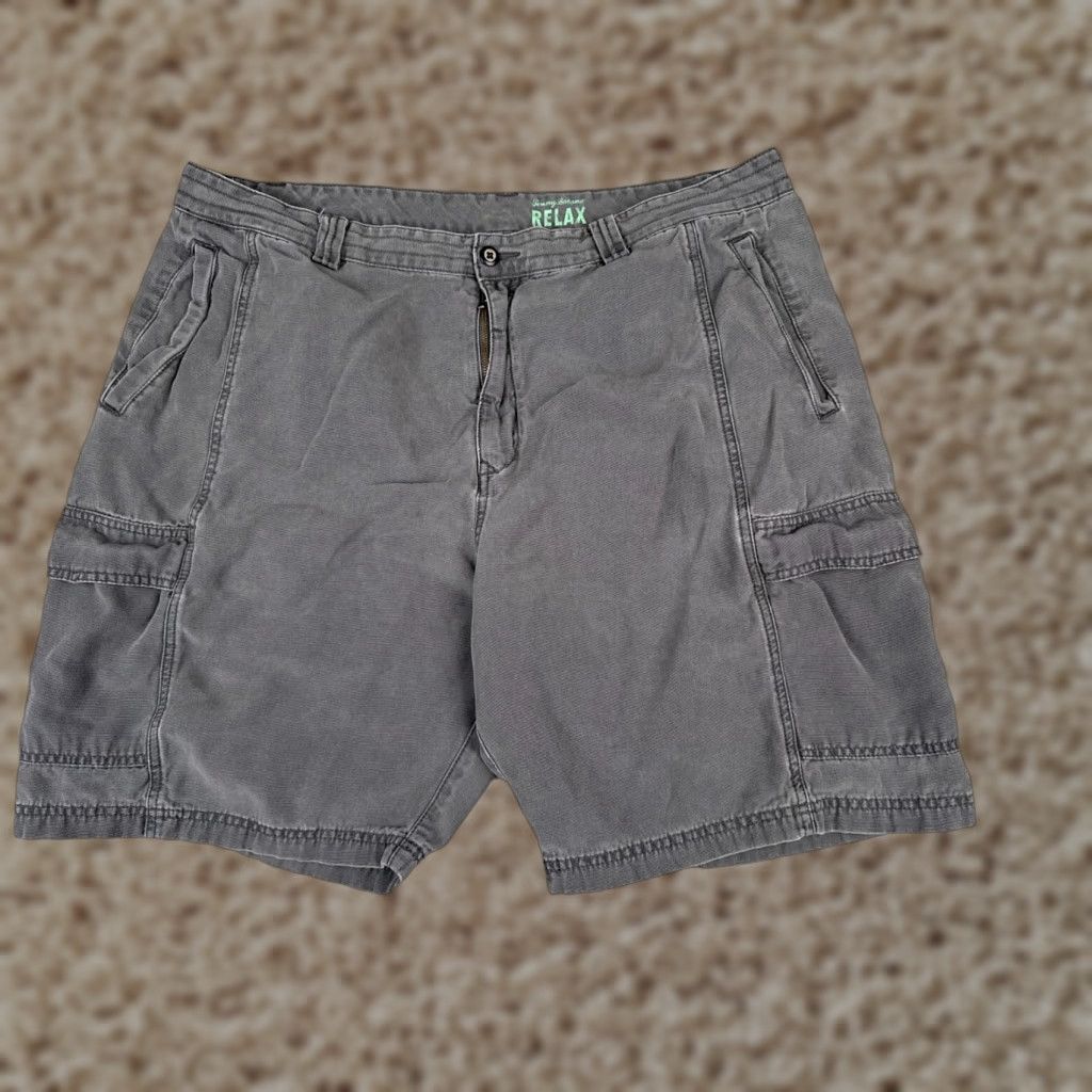 Tommy Bahama Tommy Bahama Shorts Men 40 Gray Cargo Beach Resort 40x10 Tencel Cotton Blend Mens Size US 40 / EU 56 - 1 Thumbnail