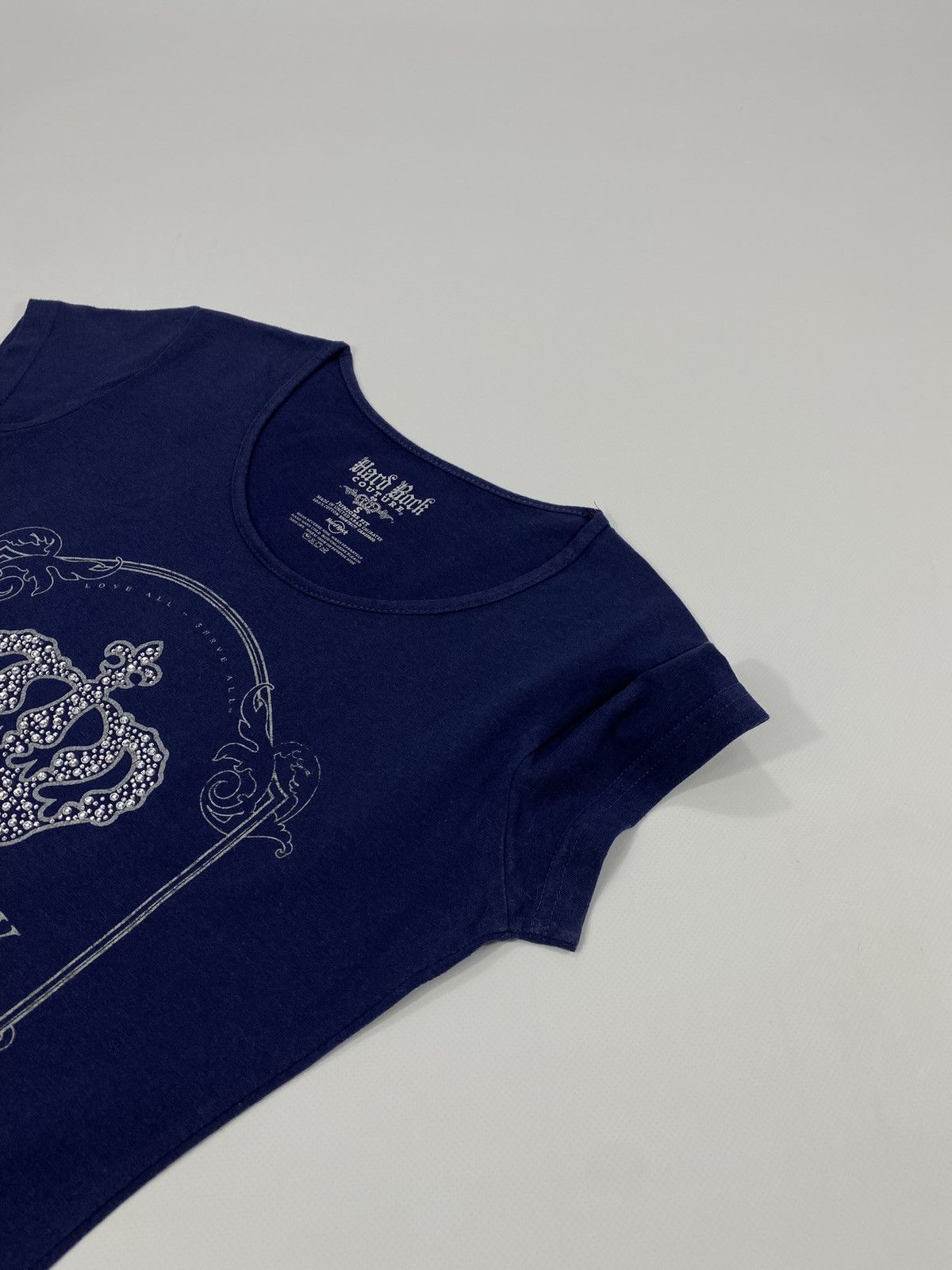 Hard Rock Cafe LASTDROP🔥Y2K Hard Rock Cafe Couture London Crown Rhinestones Size S / US 4 / IT 40 - 6 Thumbnail