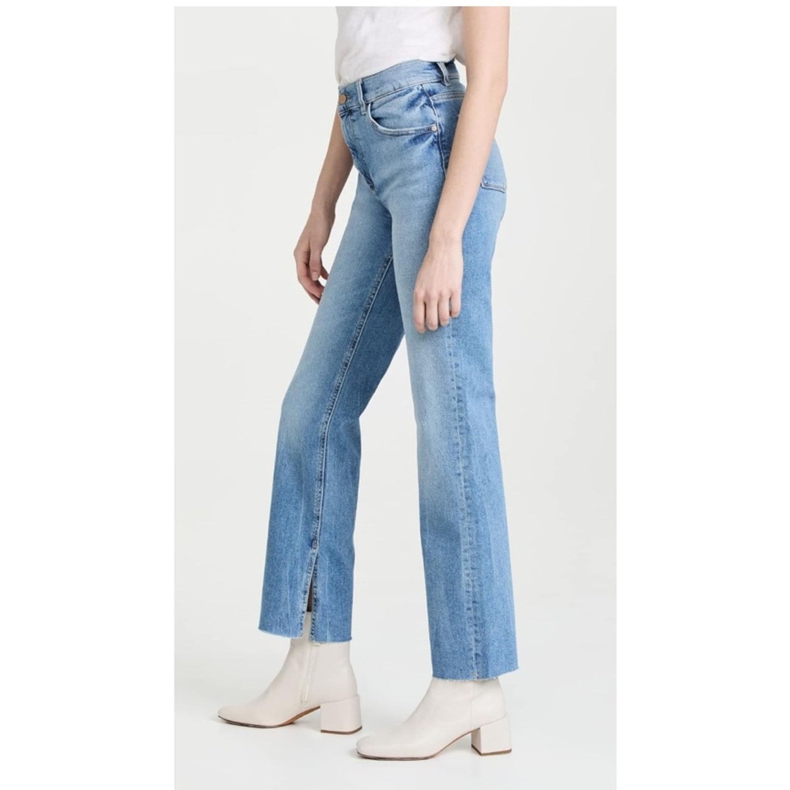 DL1961 NEW DL1961 Patti Straight High Rise Jeans Raw Sz 27 $209 Size 27" / US 4 / IT 40 - 2 Thumbnail