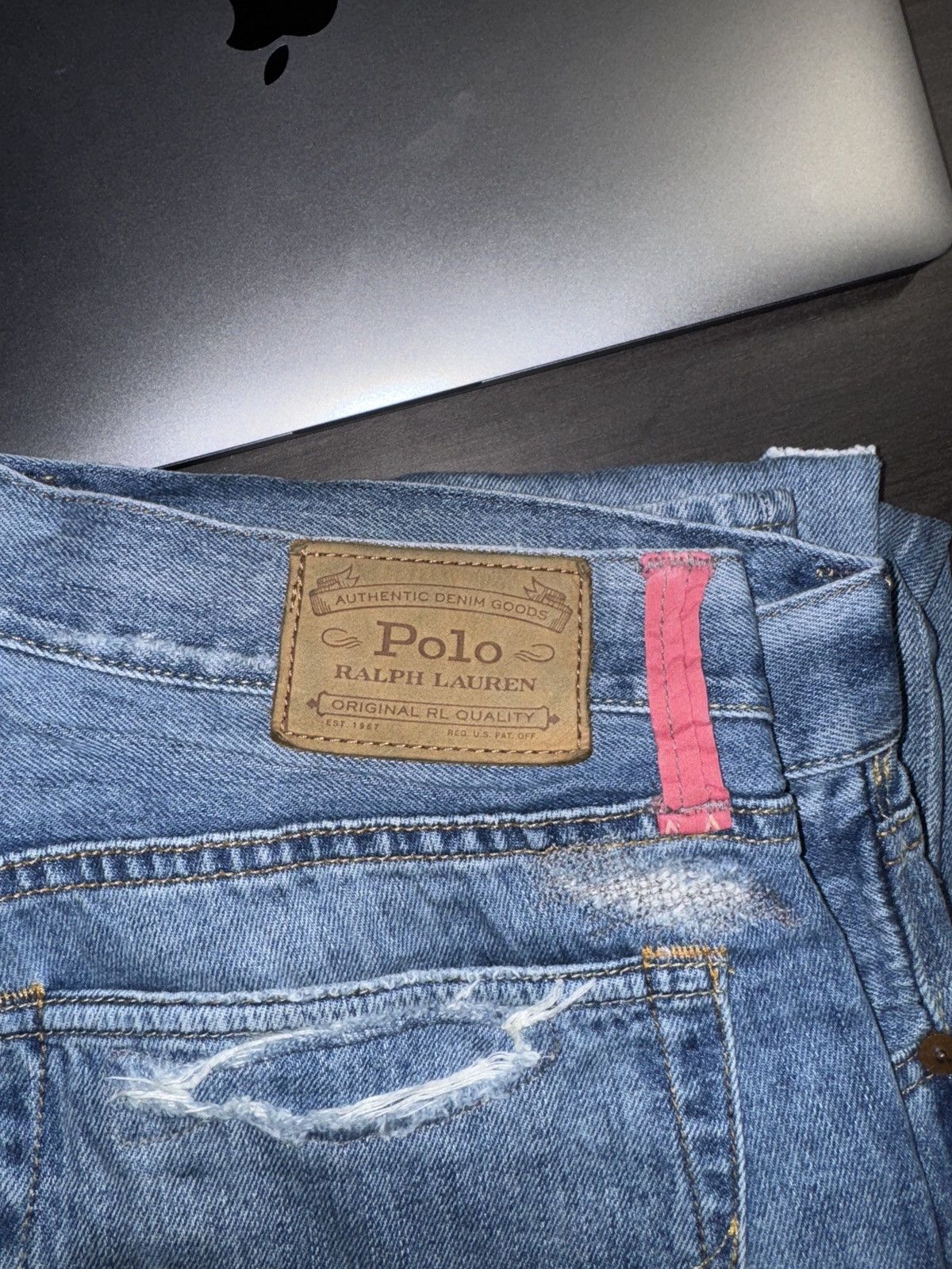 Polo Ralph Lauren Sullivan Slim Patchwork Bandana Distressed Denim 31/30 Size US 30 / EU 46 - 9 Thumbnail
