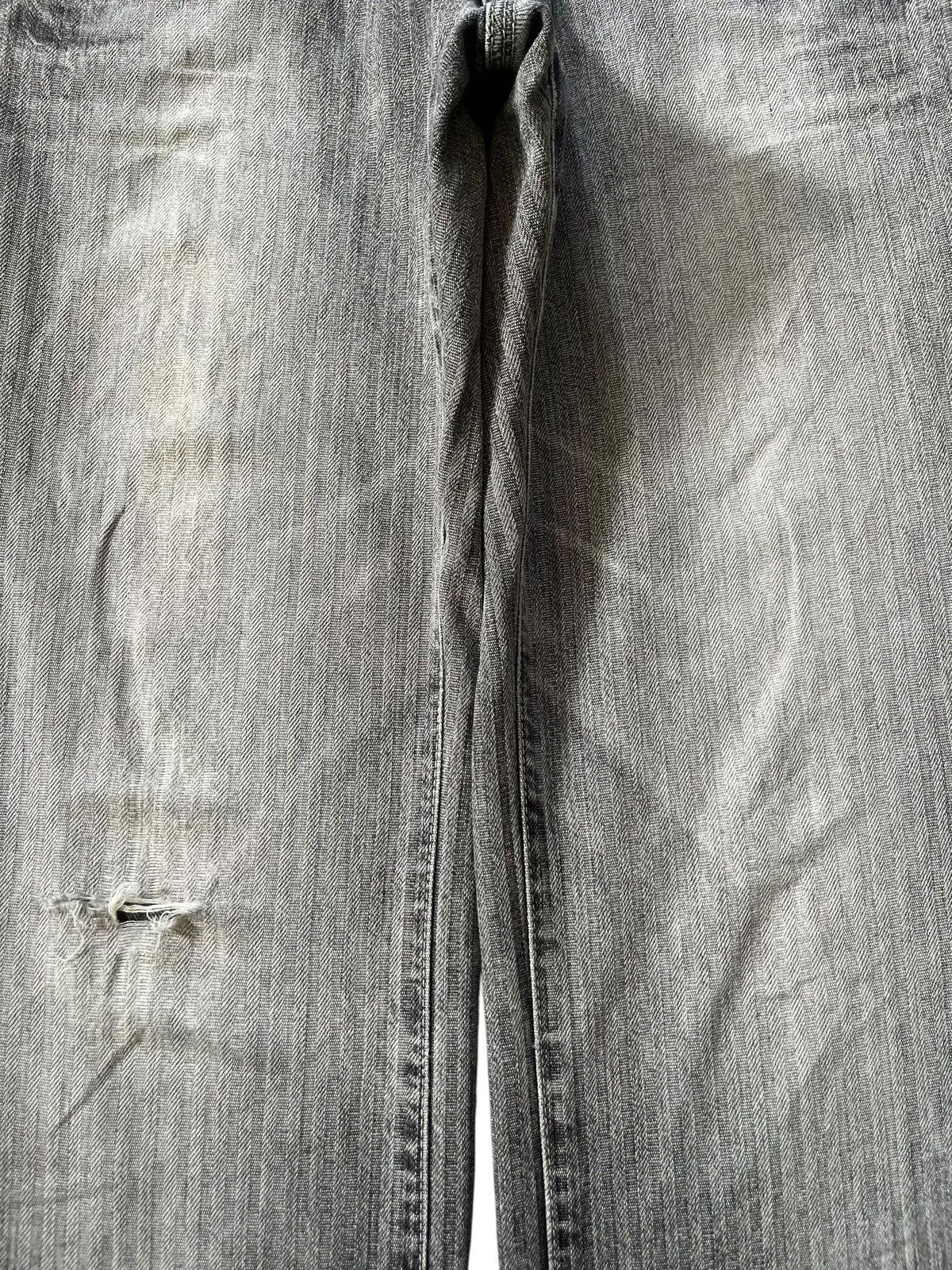 Edwin Vintage Japanese Brand Charcoal Wash Distress Loose Jeans Size 27" / US 4 / IT 40 - 3 Thumbnail