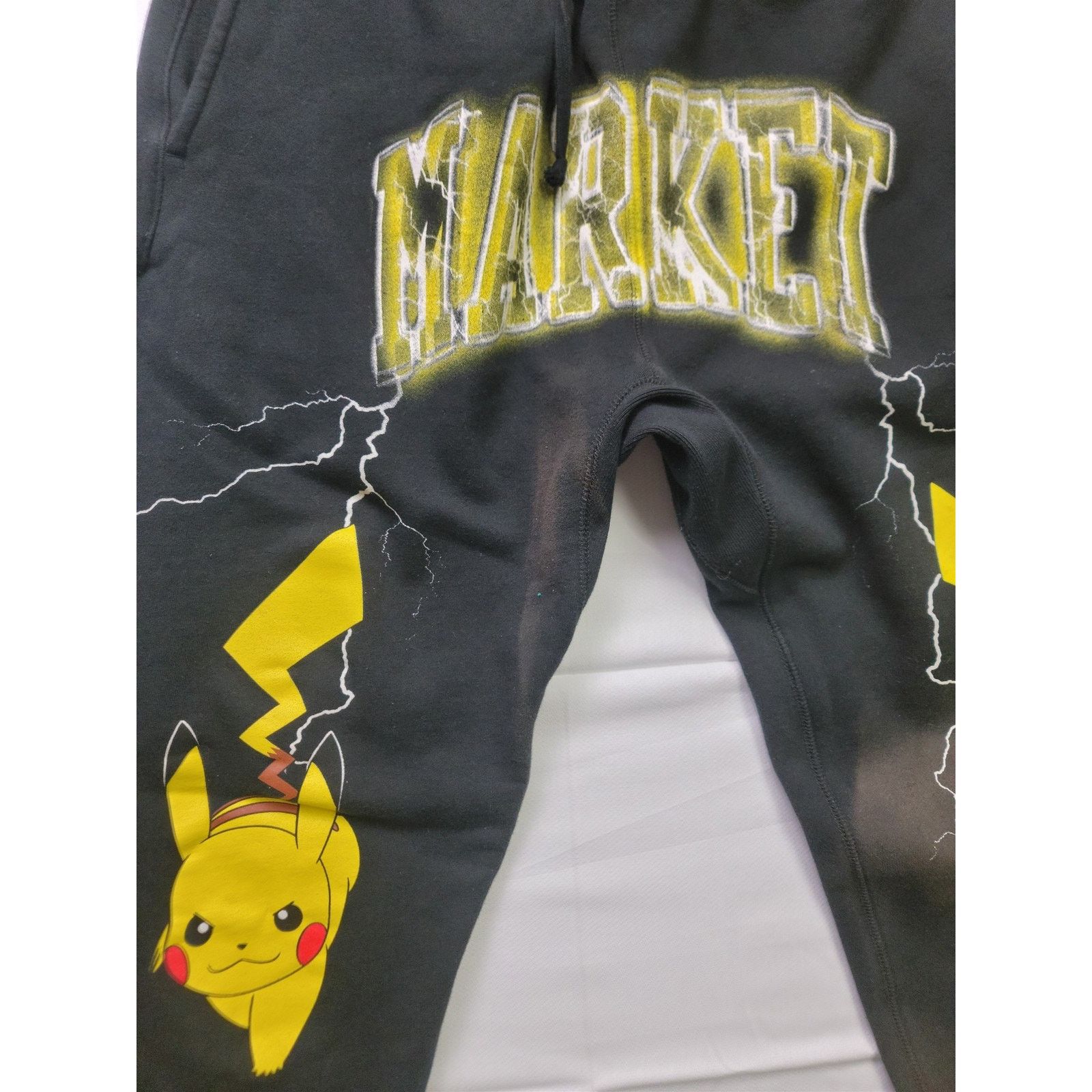 Market Market Pokemon Pikachu Electric Shock Women Large Sweatpants Size 33" - 2 Thumbnail