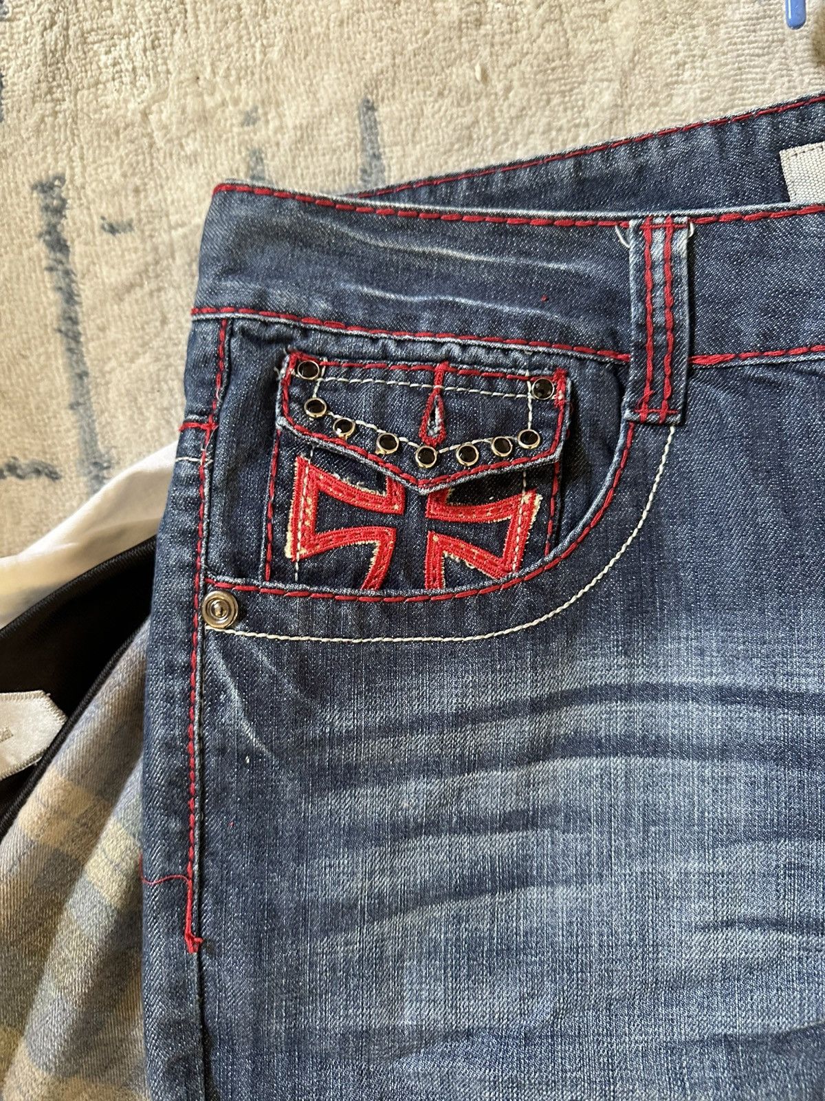 Other Vintage y2k/2000’s embroidered Liuce’s denim jeans Size US 38 / EU 54 - 2 Thumbnail