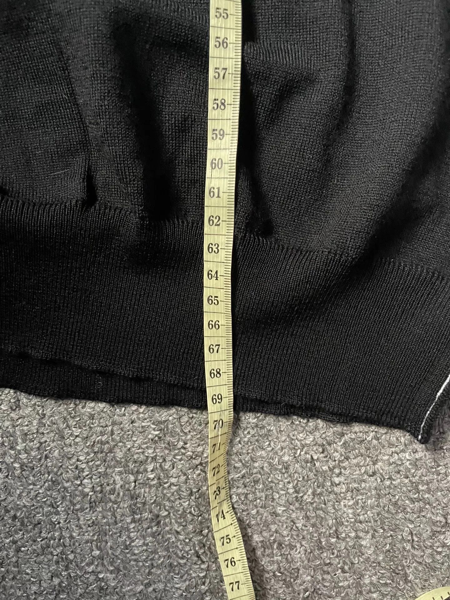 Maison Margiela Maison Margiela New Black Topstitched Wool T-neck Sweater XL Size US XL / EU 56 / 4 - 9 Thumbnail