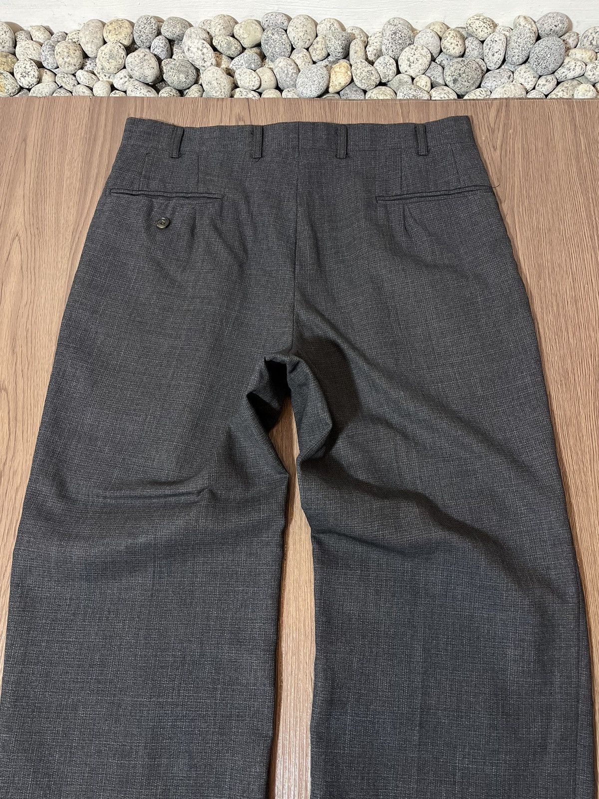 Burberry × Vintage Vintage Burberry Classic Charcoal Trouser Size US 33 - 4 Thumbnail