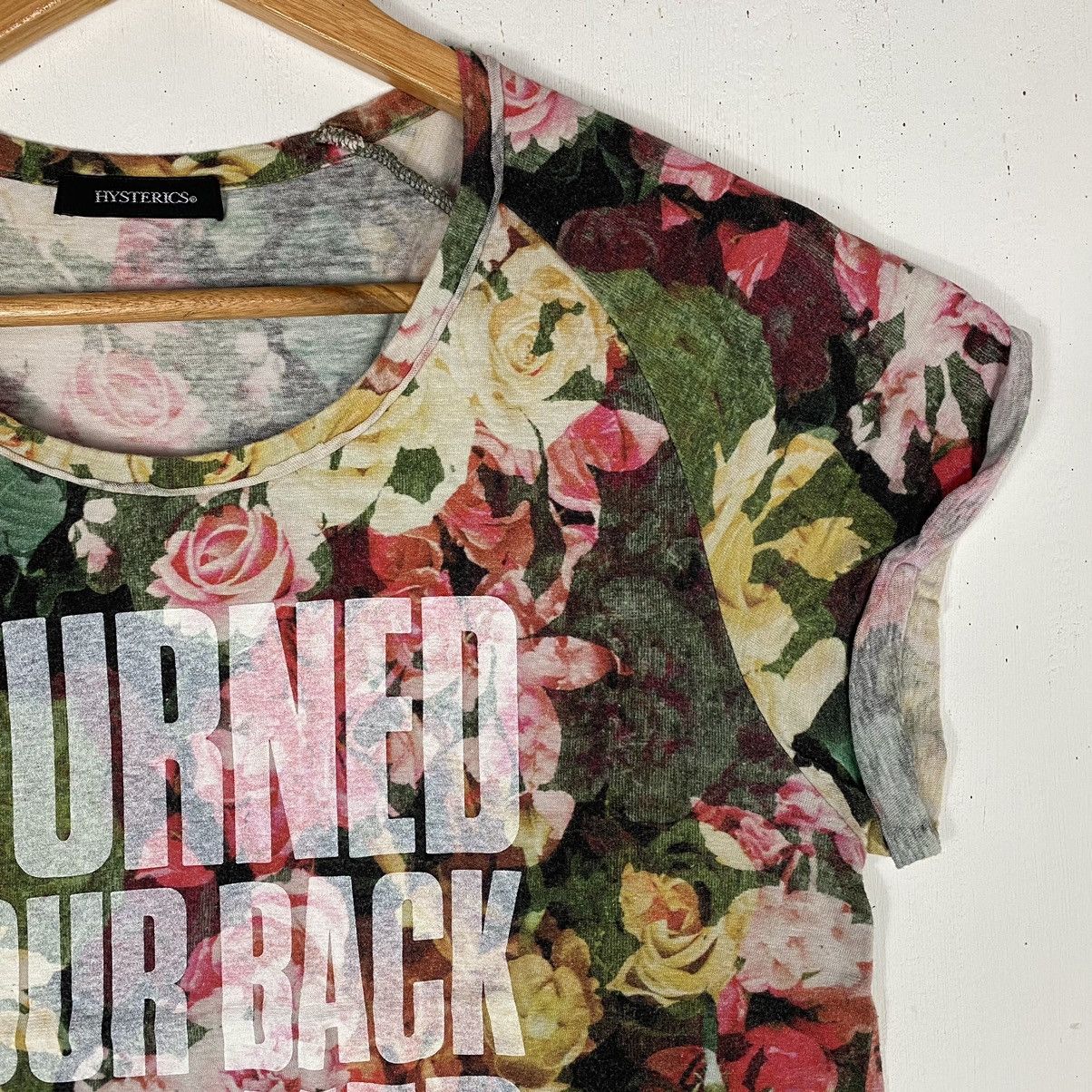 Hysteric Glamour You Turned Your Back And Walked Away Tops Tee Size ONE SIZE - 4 Thumbnail