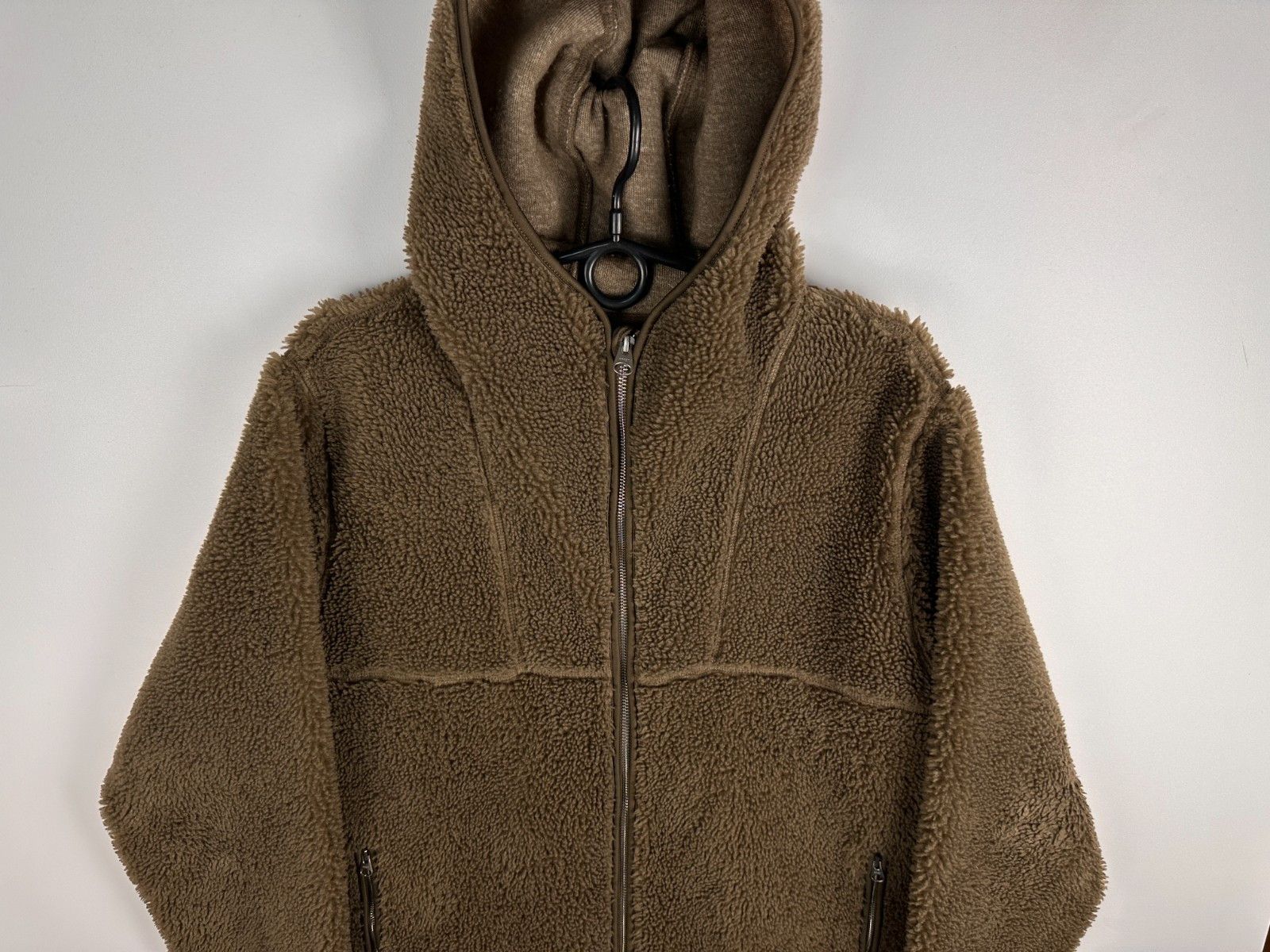 Arket Arket Hooded Pile Fleece Jacket Fool Zip Brown Womens Size M Size M / US 6-8 / IT 42-44 - 2 Thumbnail