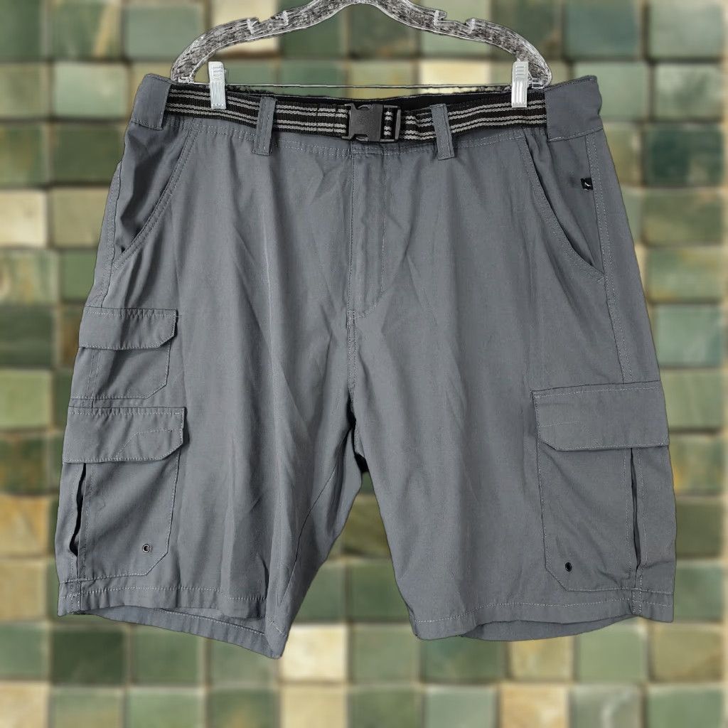 Vintage VINTAGE Denali Men's Cargo Shorts Size 40 Lightweight Gray Belted Hiking Shorts Men Size US 40 / EU 56 - 1 Thumbnail