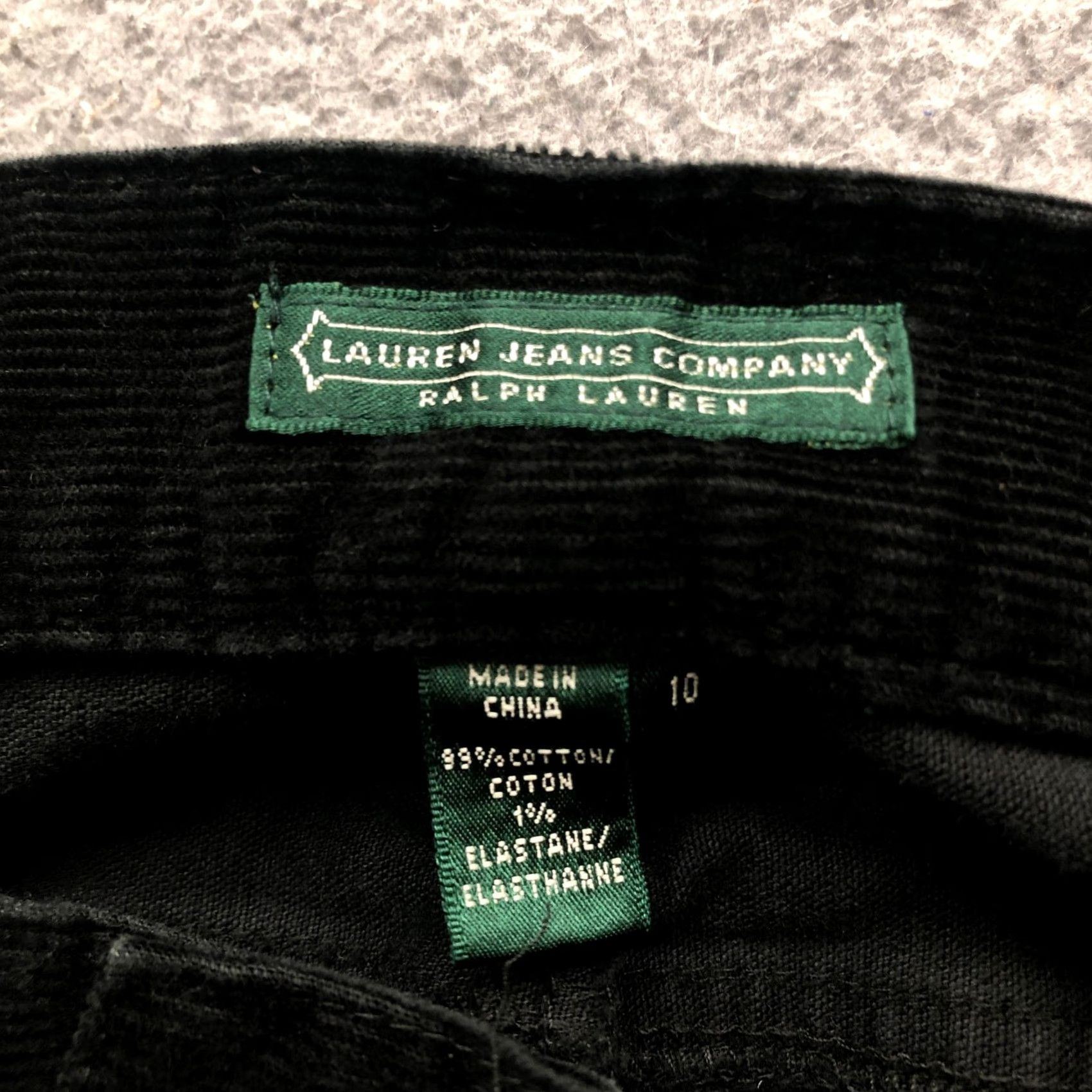 Ralph Lauren Ralph Lauren Lauren Jeans Corduroy Pants Womens 10 Regular Inseam 30 Black Pants with Pockets Logo Size 32" / US 10 / IT 46 - 3 Thumbnail