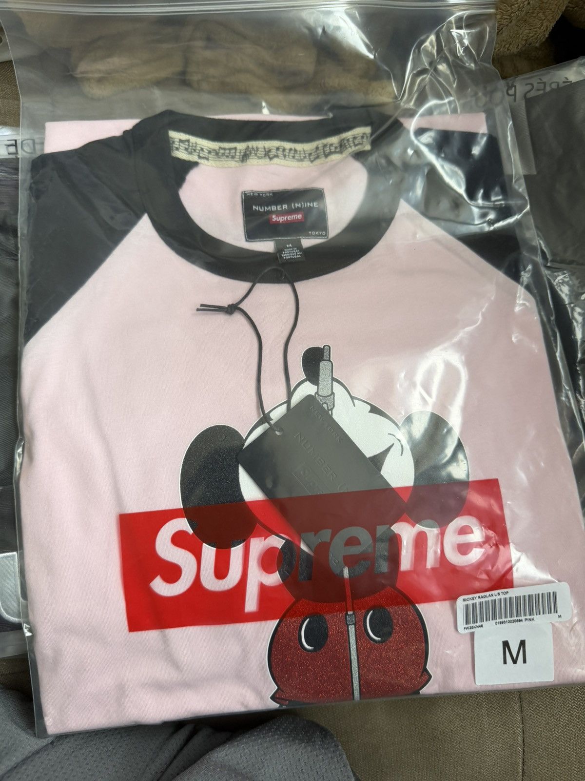 Supreme NUMBER NINE Raglan L/S Top Supreme Numbernine Raglan Top