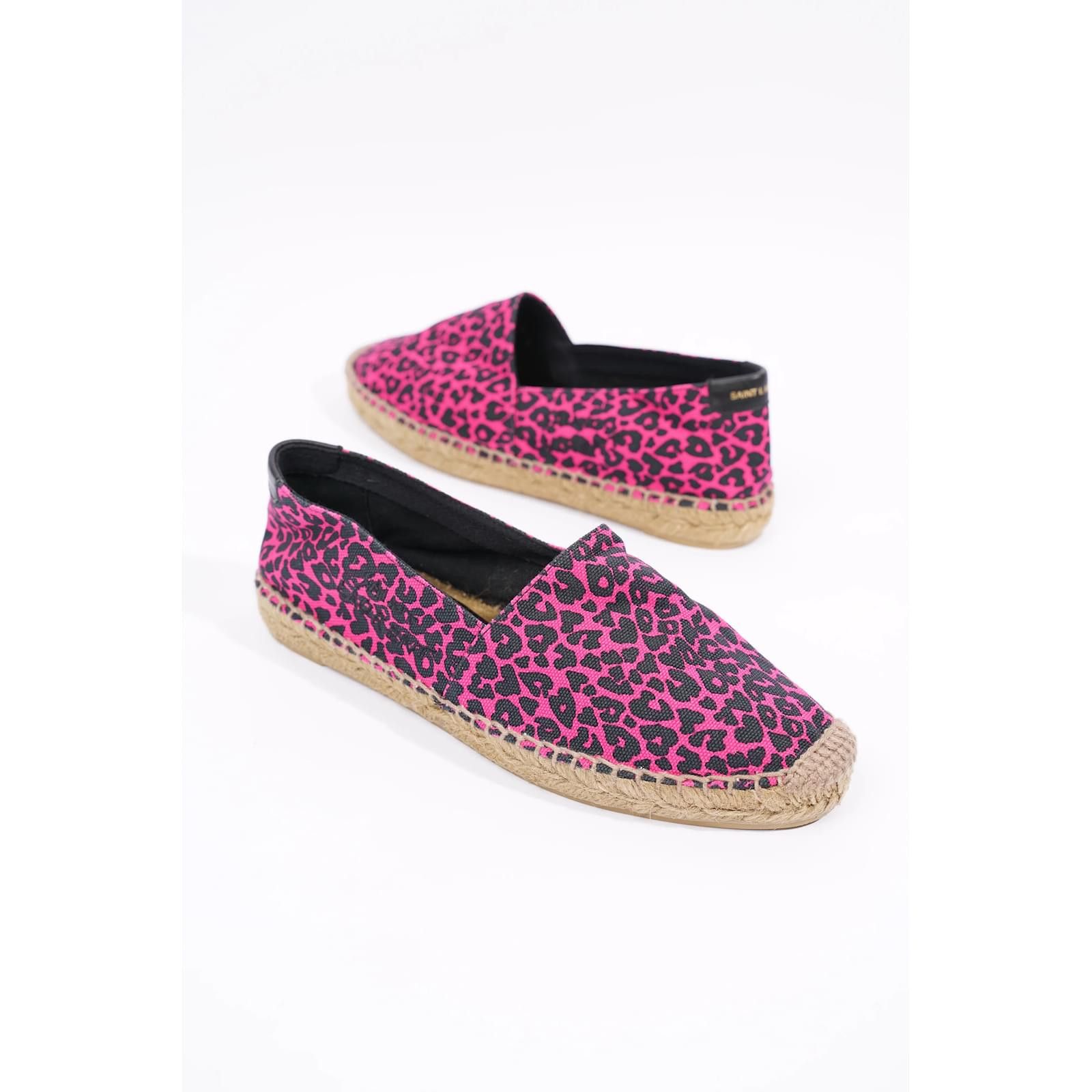 Saint Laurent Paris o1s1wg111024 Embroidered Espadrilles Heart-Shaped Size US 6.5 / IT 36.5 - 7 Thumbnail