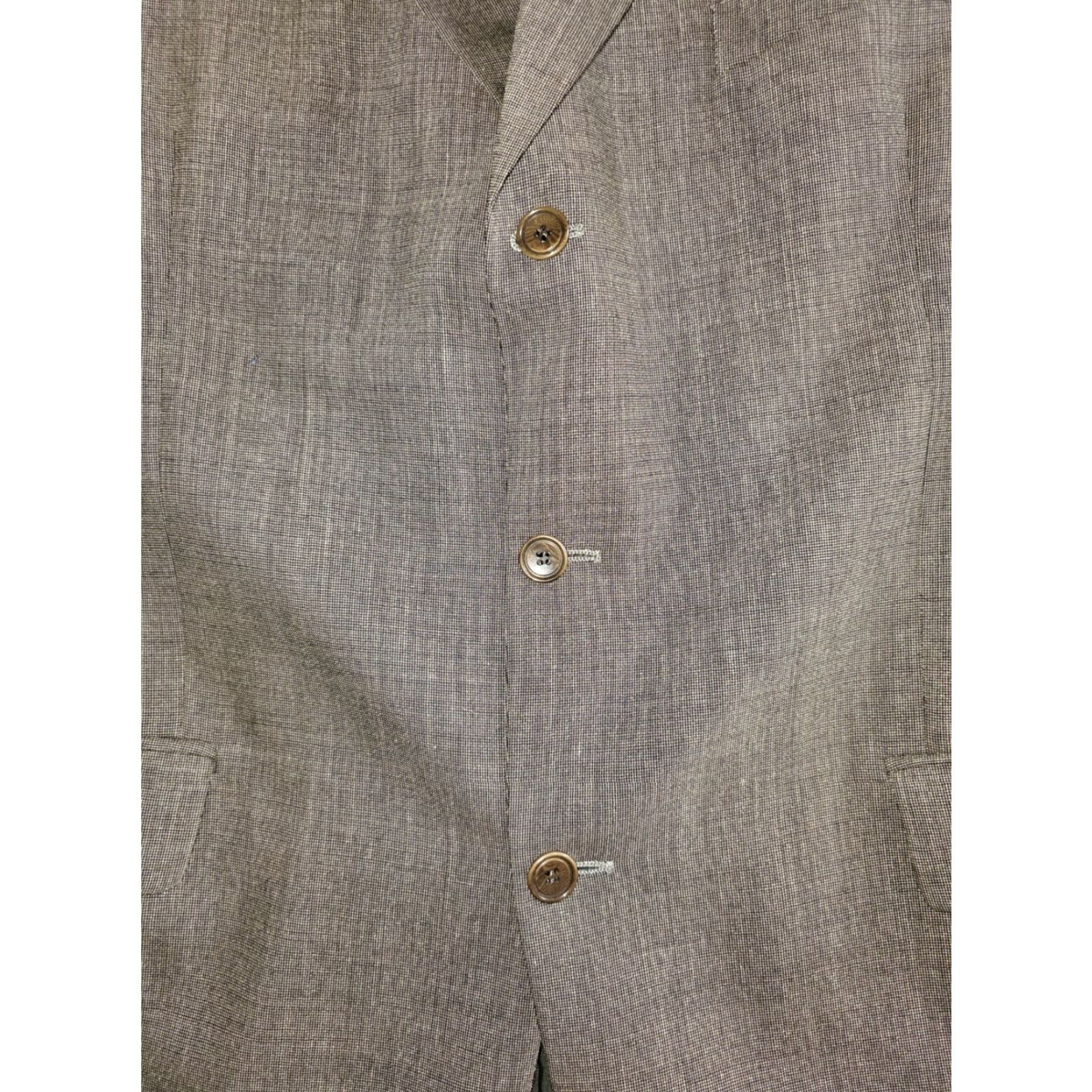 Calvin Klein Calvin Klein Signature 2pc Suit Wool Blend Solid Beige Brown Size 44 Reg 36/30 Mens Suit 2 Piece Regular Classic Size 44R - 3 Thumbnail