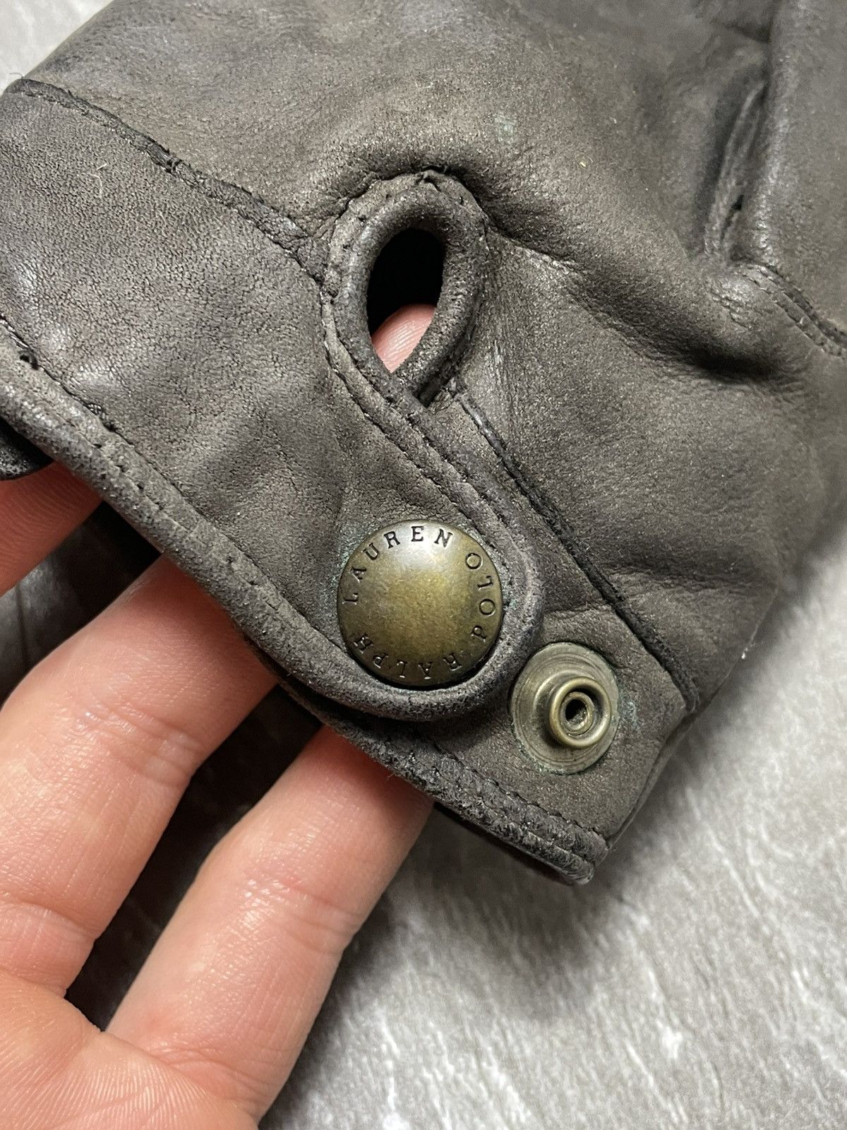 Polo Ralph Lauren Polo Ralph Lauren Vintage 90s Leather Gloves Rare Size ONE SIZE - 5 Thumbnail