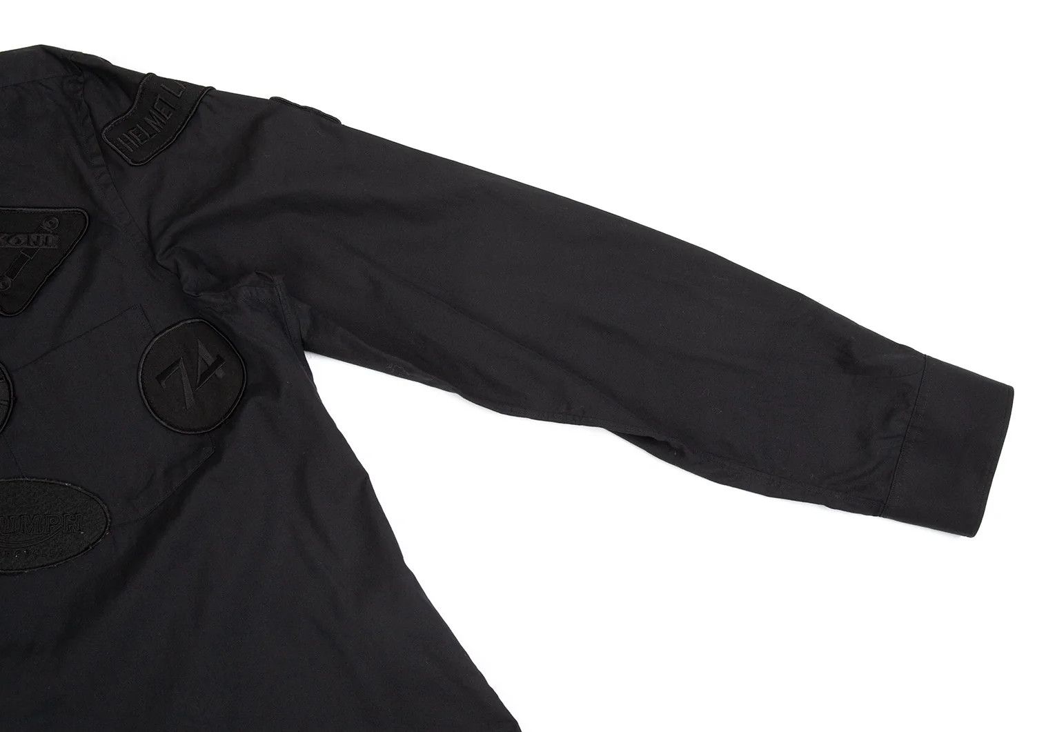 Junya Watanabe Black Patch Design Long Sleeve Shirt Size L Size US L / EU 52-54 / 3 - 7 Thumbnail