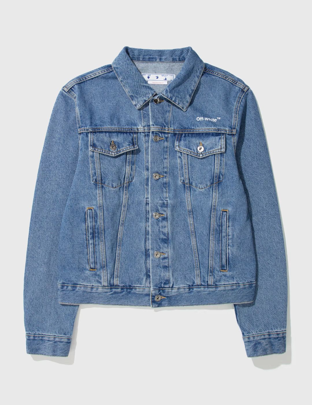 Off White Off White Blue Denim Jacket Grailed