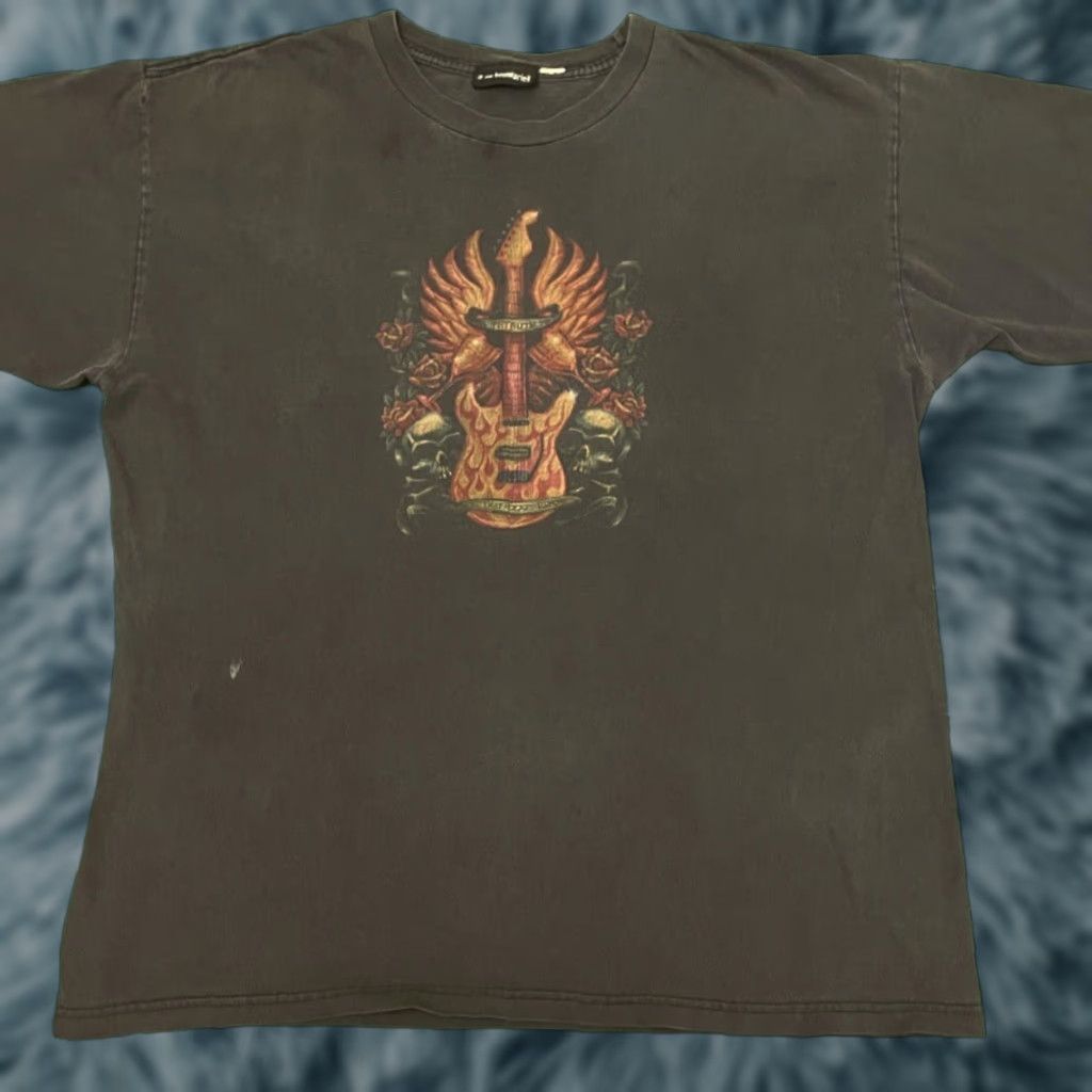 Vintage VINTAGE No Boundaries Shirt XL Black Skull Wings Tattoo Guitar Y2K Grunge Punk Hip Hop Rock Tattoo Mens Vintage Yes Size US XL / EU 56 / 4 - 1 Thumbnail
