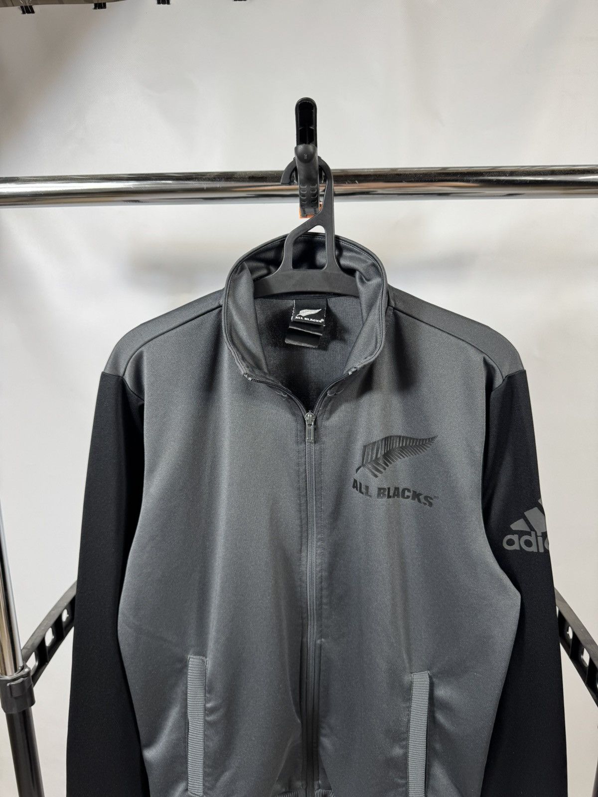 Adidas Adidas All Black Track Jacket Size US M / EU 48-50 / 2 - 2 Thumbnail