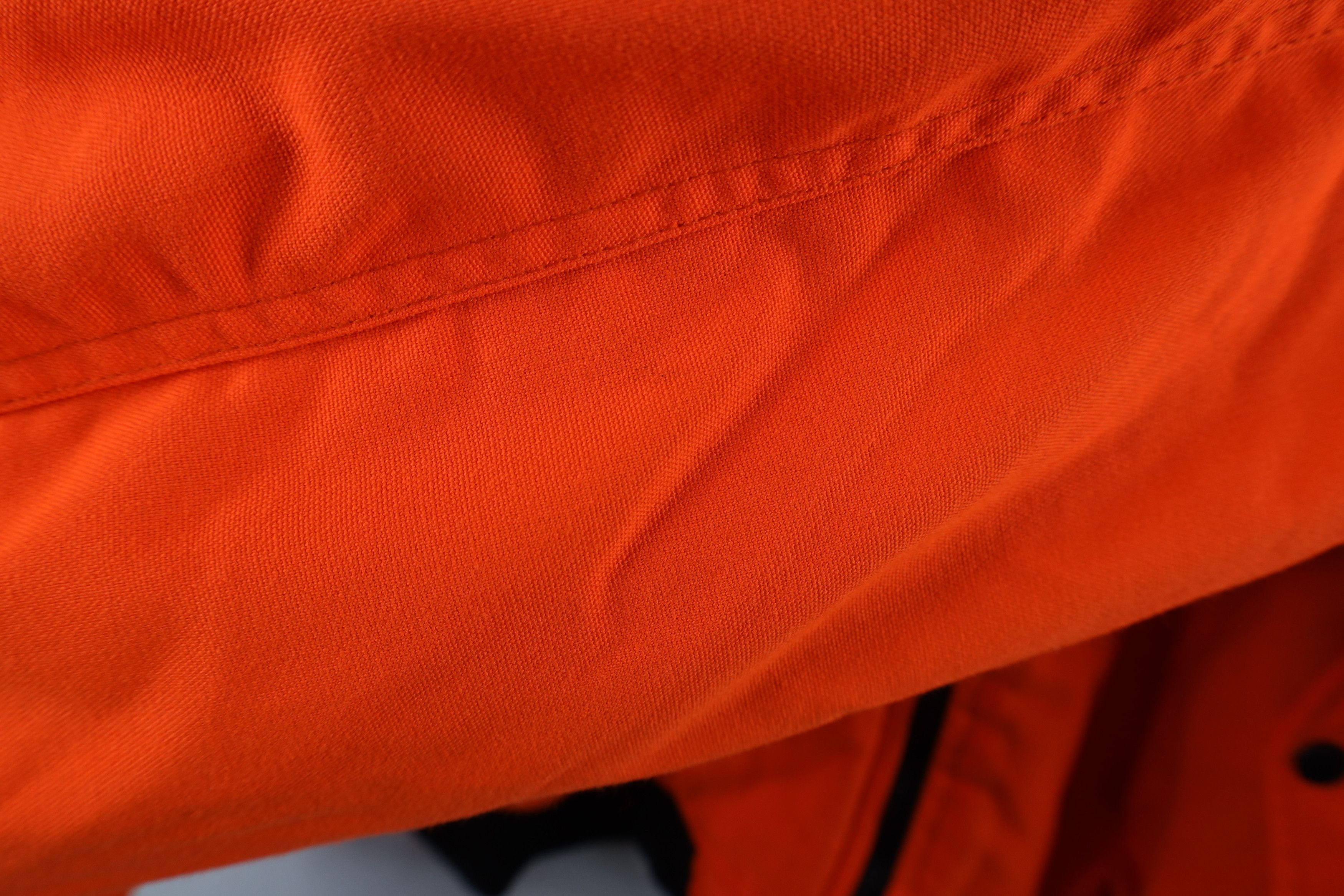 Vintage Vintage 90s Abrams Towing Quilted Bomber Jacket Blaze Orange Size US XL / EU 56 / 4 - 7 Thumbnail