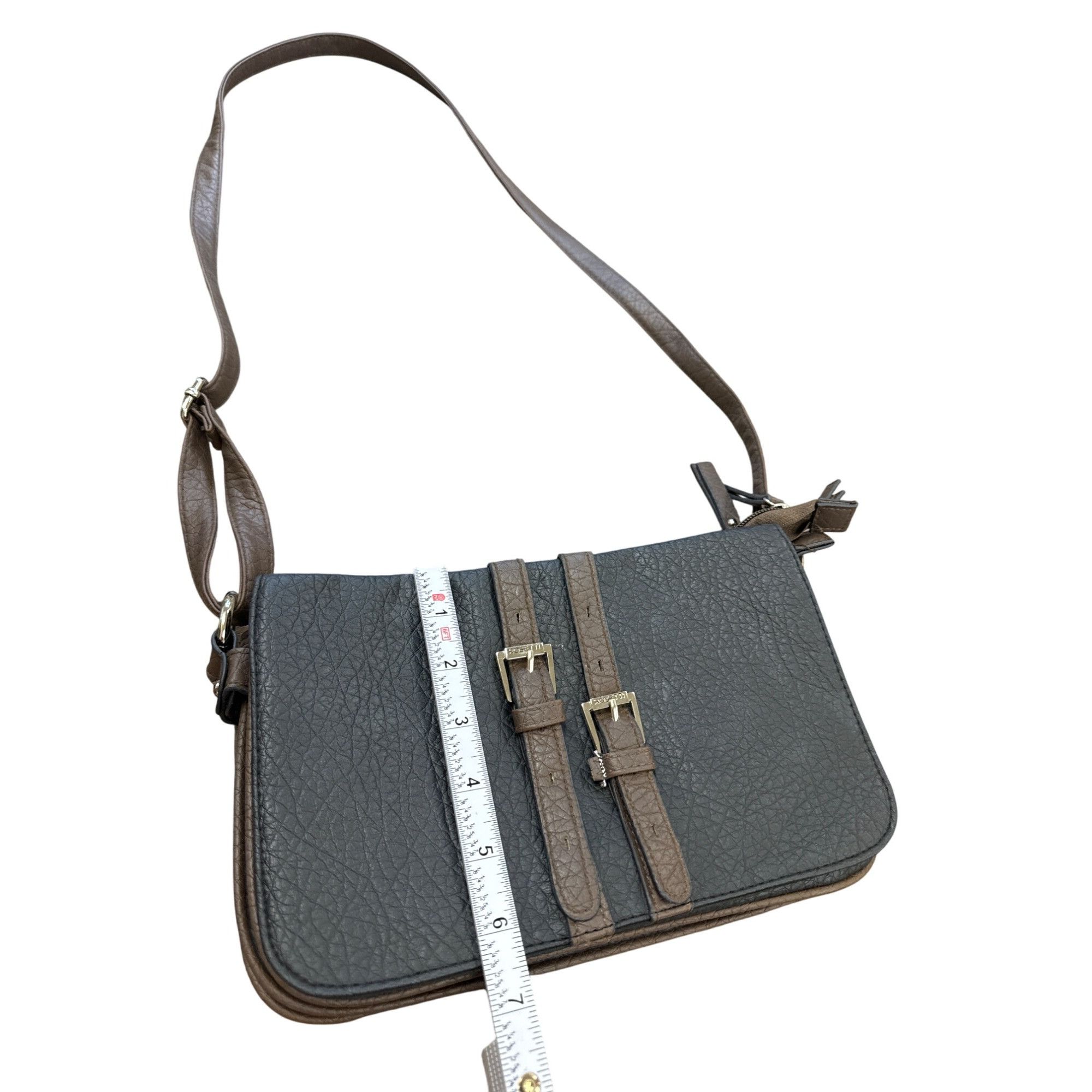 Designer Rosetti Womens Brown Leather Crossbody Bag purse With Adjus Size ONE SIZE - 4 Thumbnail