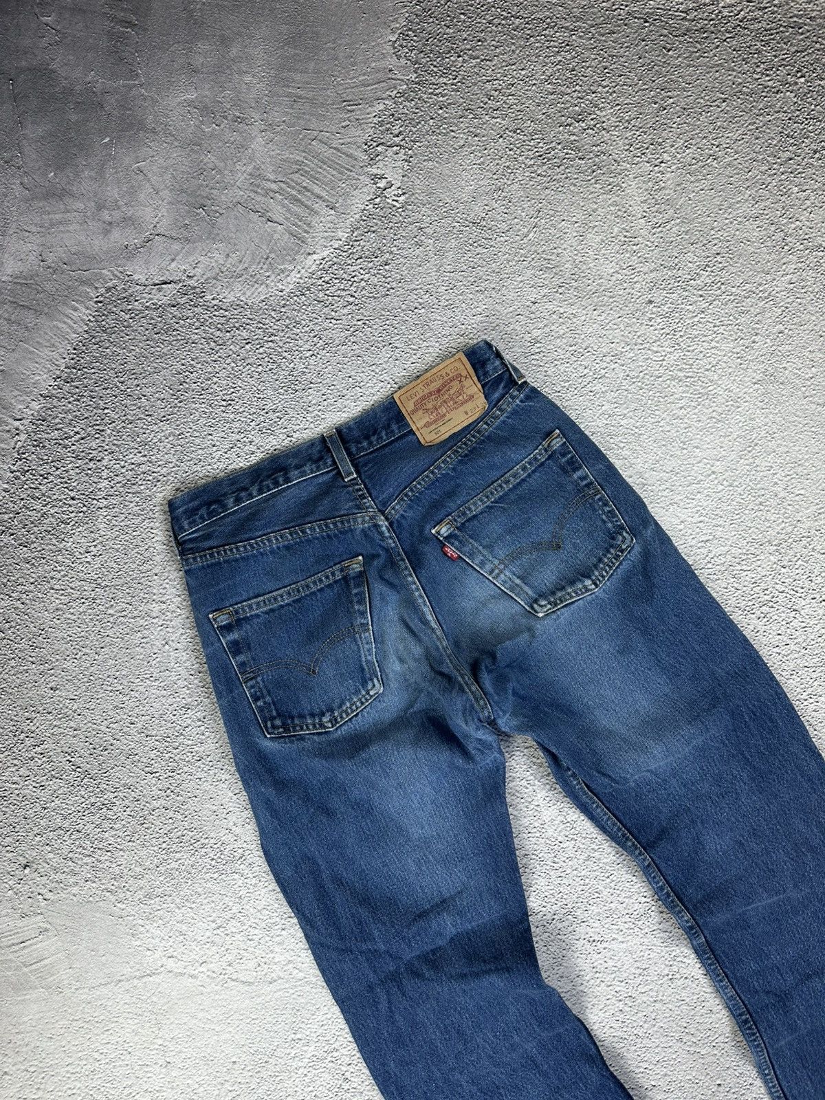 Levi's Vintage Levis 501 Washed Denim Blue Jeans Faded Y2K Size 28" / US 6 / IT 42 - 3 Thumbnail