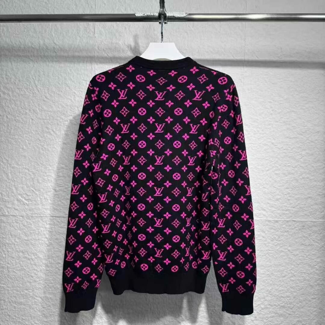 Louis Vuitton louis vuitton black purple wool sweater Size US XL / EU 56 / 4 - 4 Thumbnail
