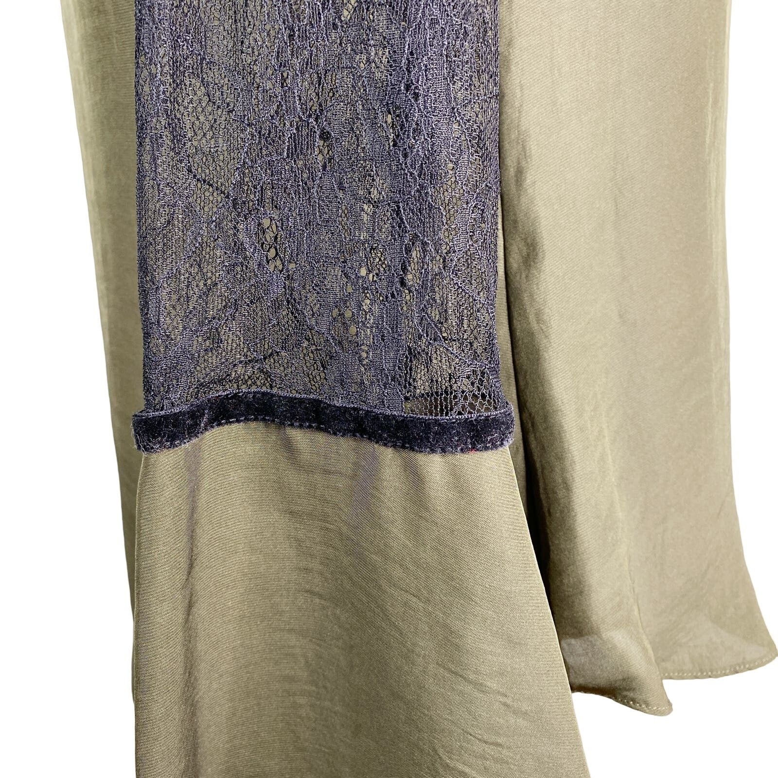 Other Analili Top Small Olive Black Lace Long Bell Sleeves New Size S / US 4 / IT 40 - 10 Thumbnail