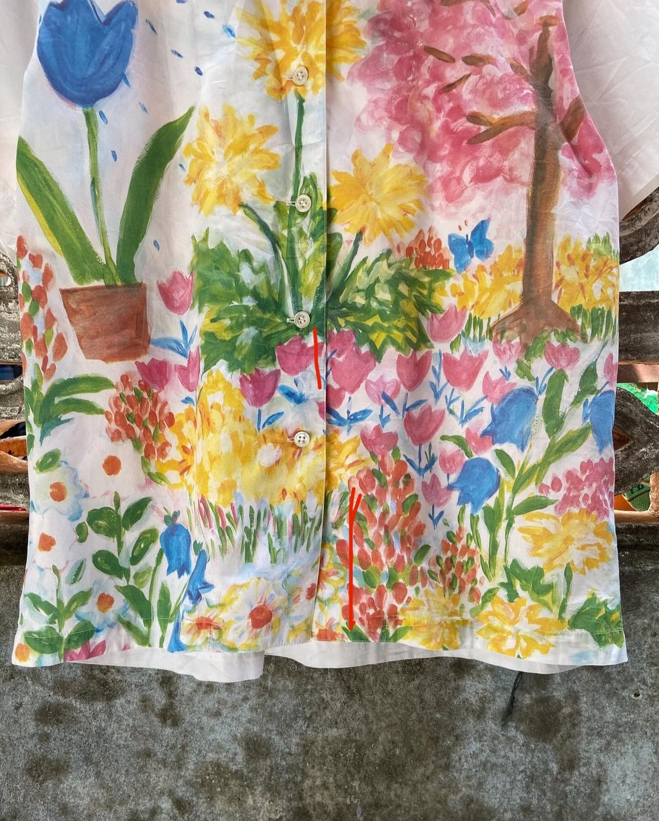 Issey Miyake Vtg IS Issey Miyake Floral Shirt Size US M / EU 48-50 / 2 - 4 Thumbnail