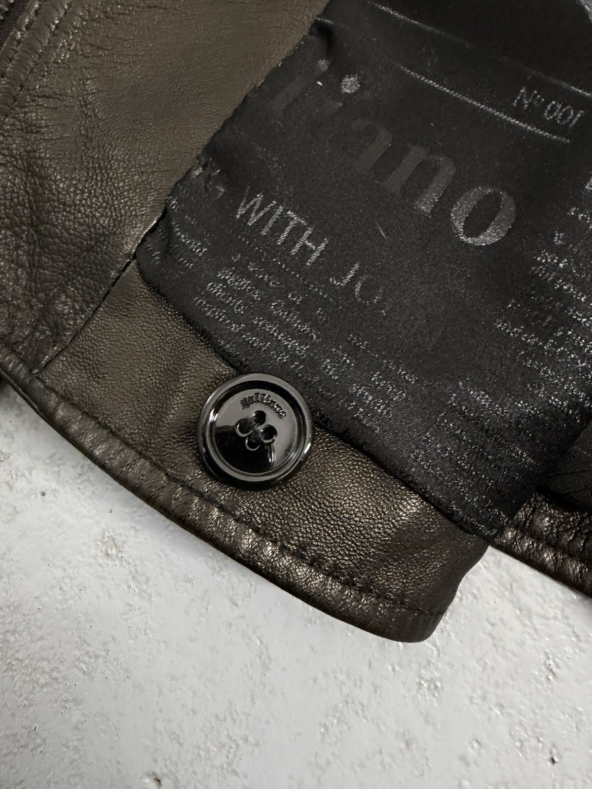 John Galliano Biker Leather Cropped Jacket