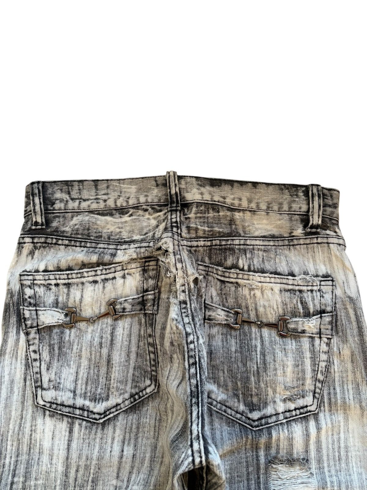 14th Addiction × Japanese Brand Vintage Japanese Brand Distressed Ripped Loose Jeans Size US 30 / EU 46 - 8 Thumbnail