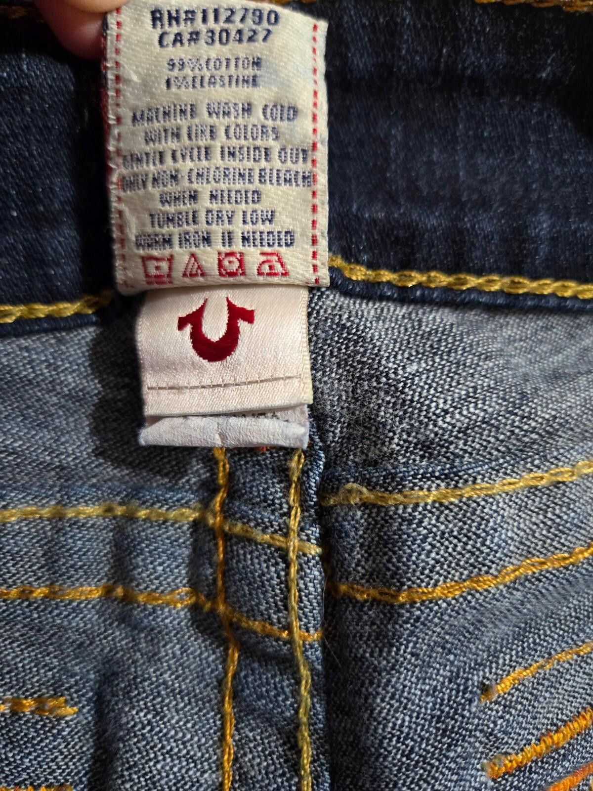 True Religion Women's True Religion Jeans Dark Blue Denim 29 - 31" Inseam Size 29" - 4 Thumbnail