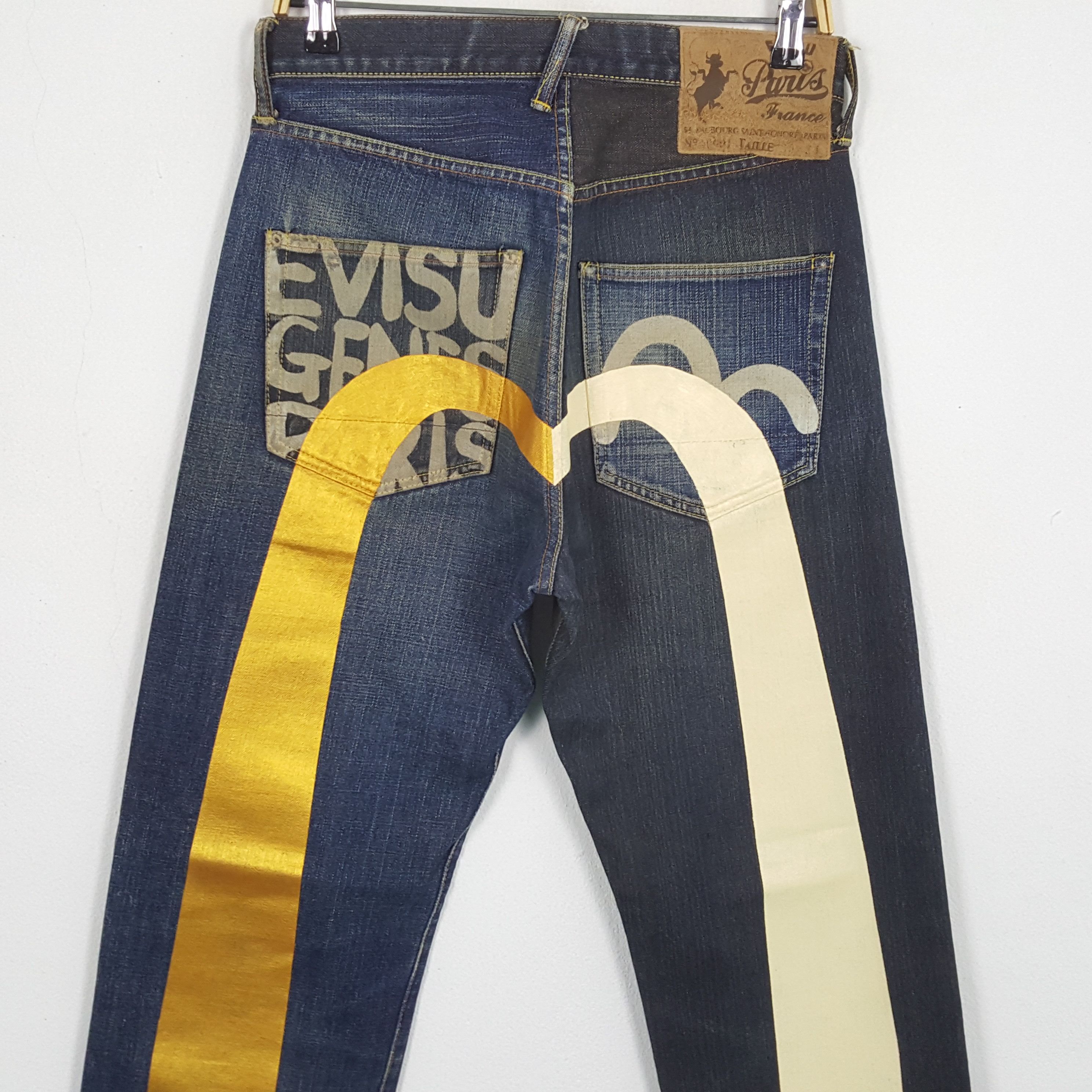 Evisu × Japanese Brand × Vintage Vintage EVISU Japanese Brand Daicock Custom Distressed Jeans Size US 29 - 2 Thumbnail
