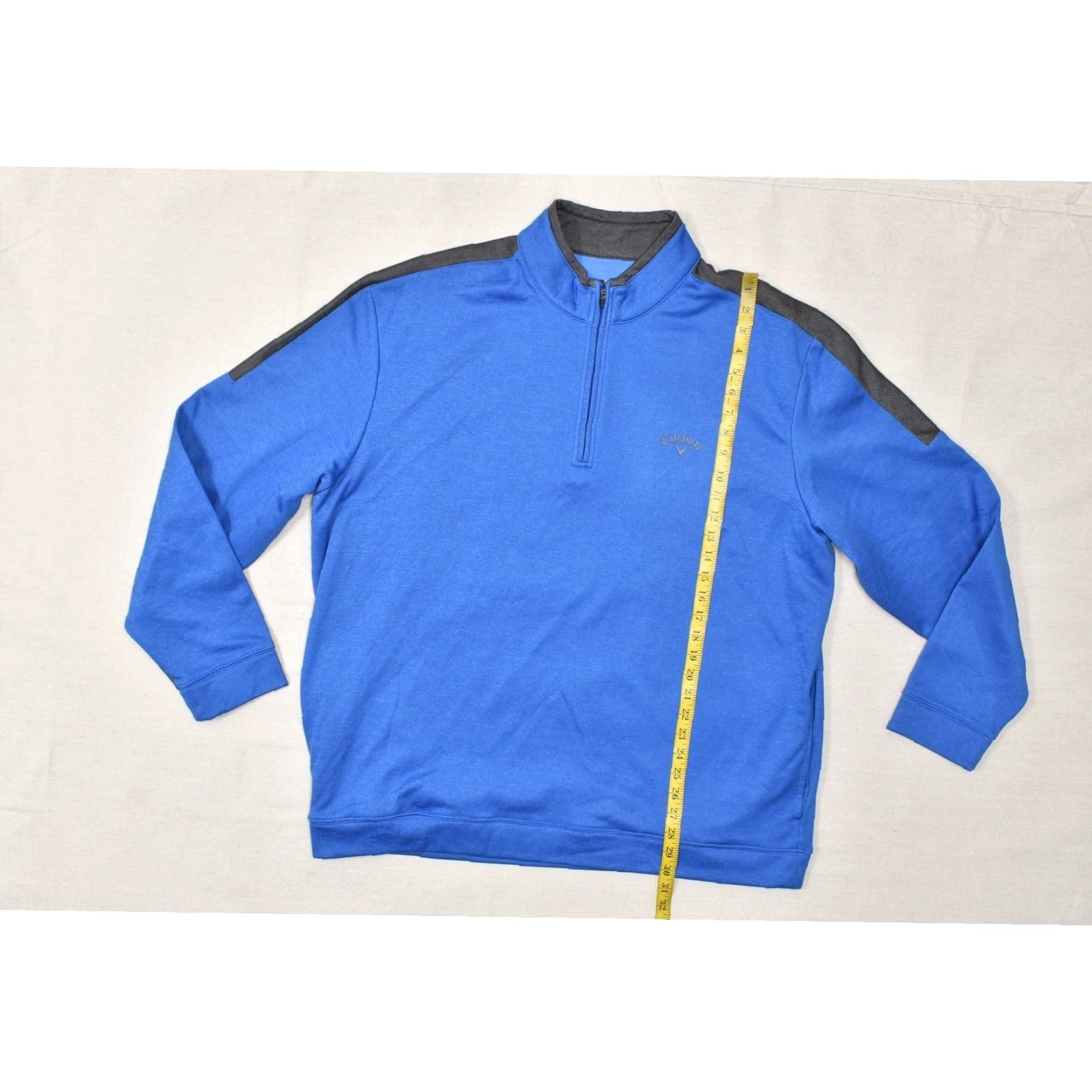 Callaway Callaway Men's Blue 1/4 Zip Pullover Jacket Regular Size XXL Golf Performance Size US XXL / EU 58 / 5 - 3 Thumbnail