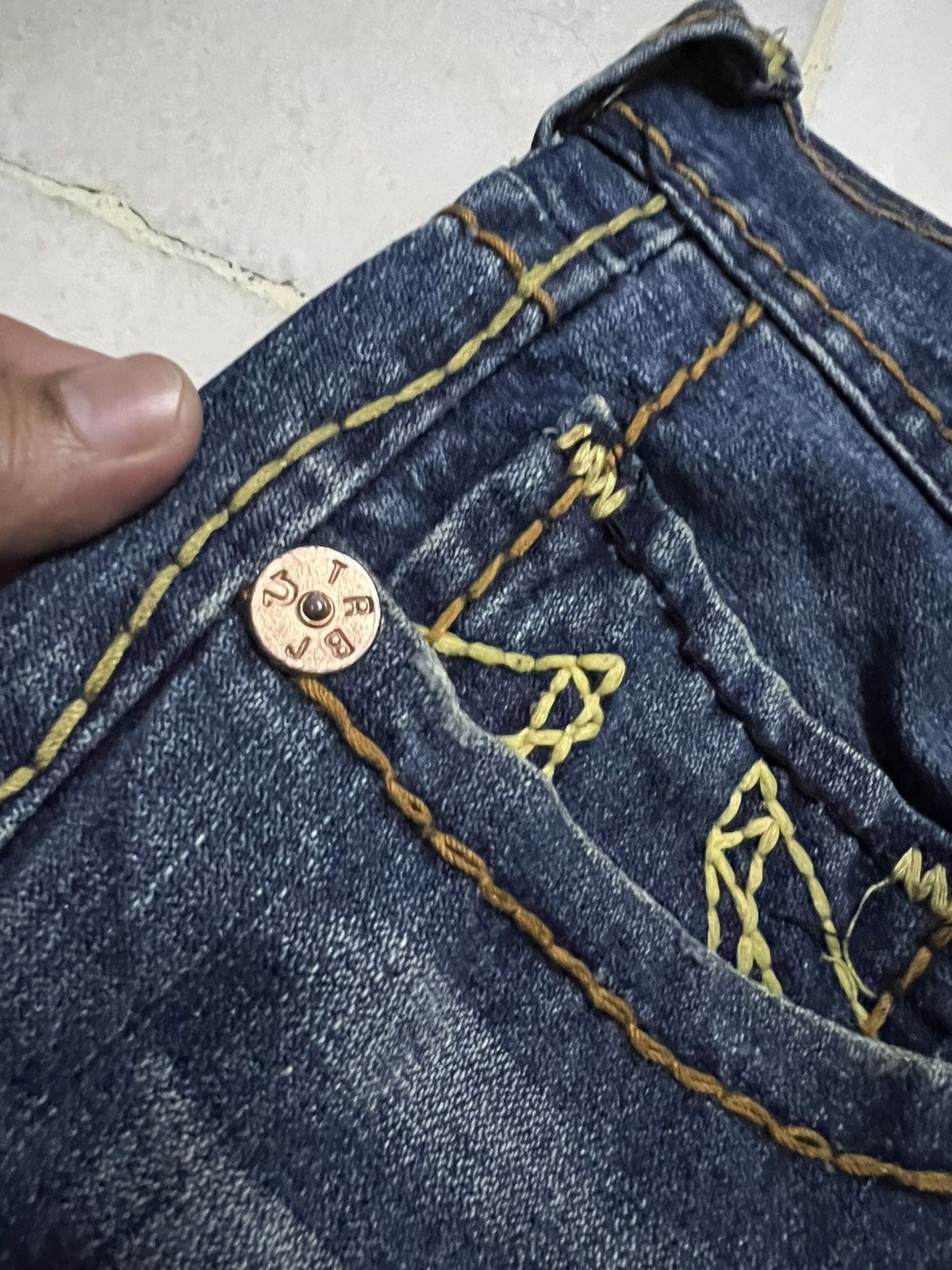 True Religion 💥Flare💥Twist Leg True Religion Billy Giant Big T Jeans Size US 34 / EU 50 - 11 Thumbnail