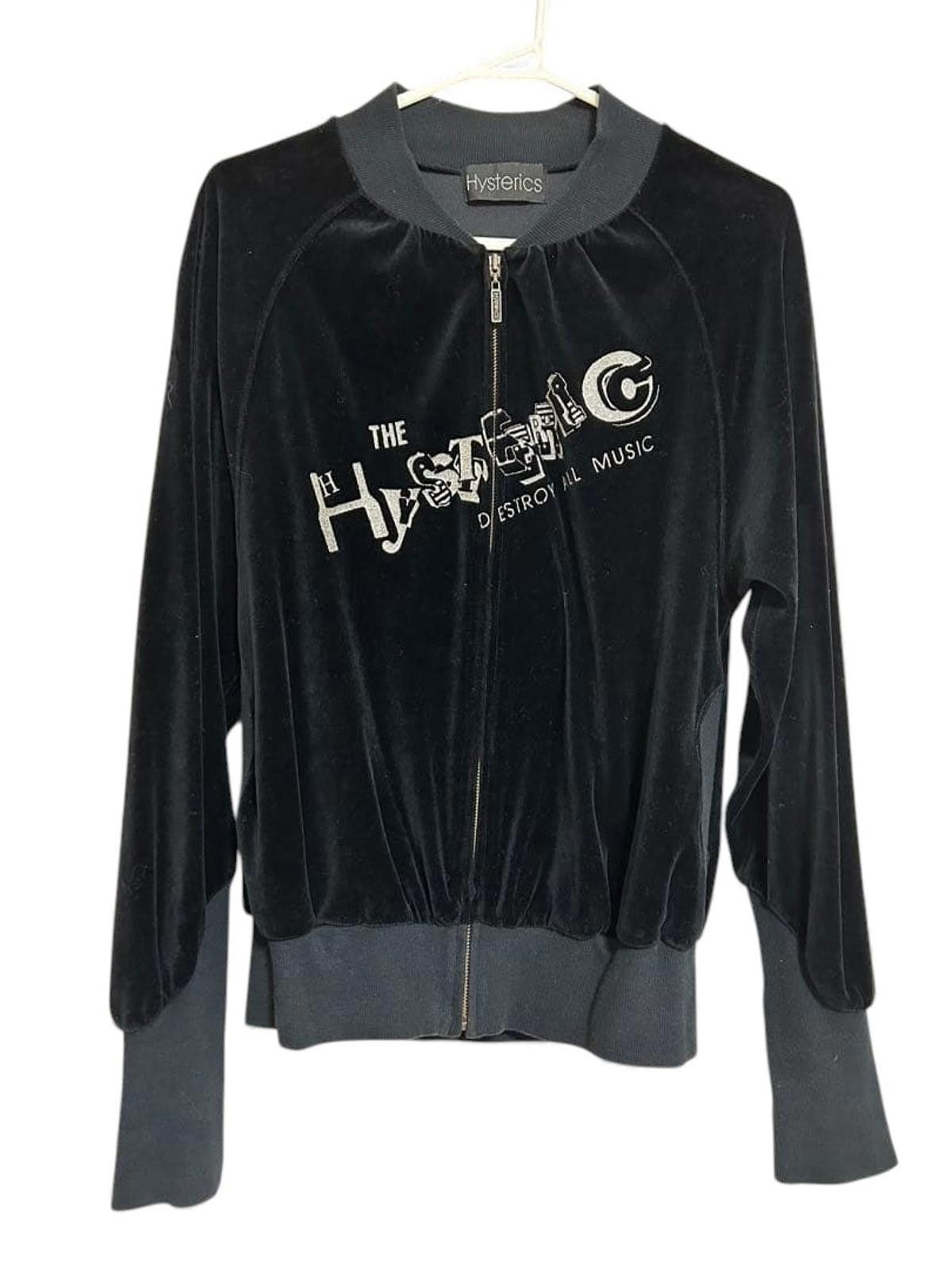 Hysteric Glamour Hysteric Glamour - Black Velvet Varsity Jacket Size M / US 6-8 / IT 42-44 - 2 Thumbnail