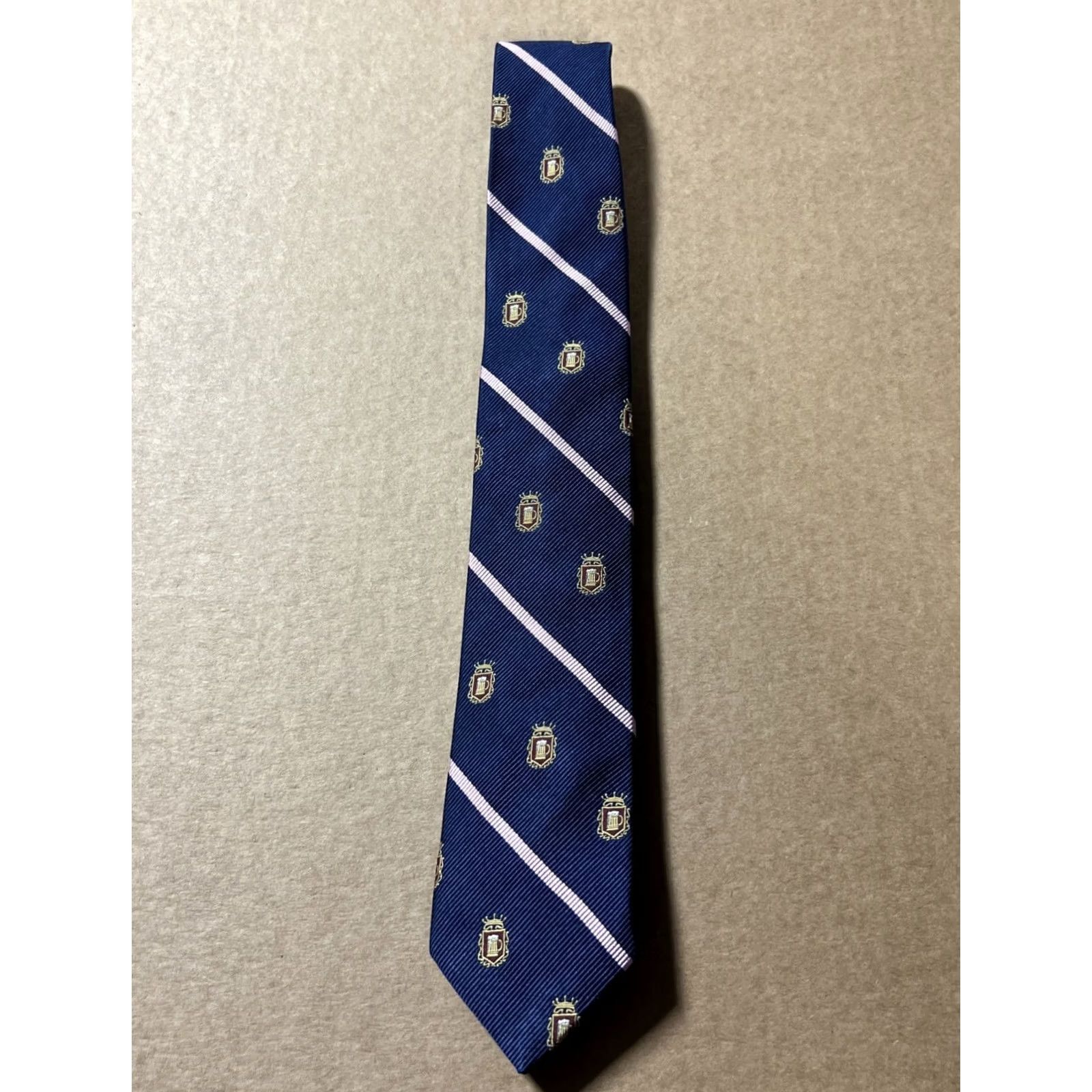 American Eagle Outfitters American Eagle Outfitters Men's Silk Tie Old School Navy/Pink Designer Classic Size ONE SIZE - 3 Thumbnail