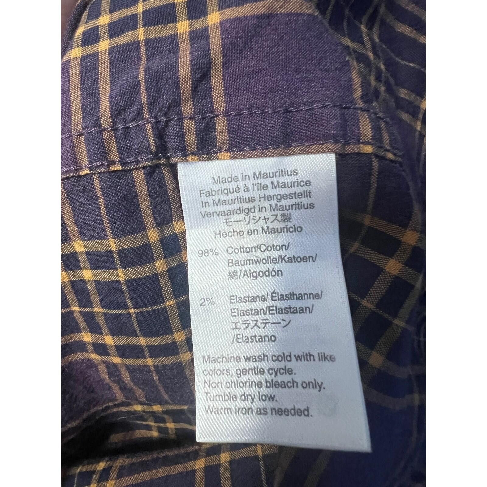 Other J.Crew Mercantile Shirt Mens L Purple Gold Plaid Slim Flex Size US L / EU 52-54 / 3 - 5 Thumbnail