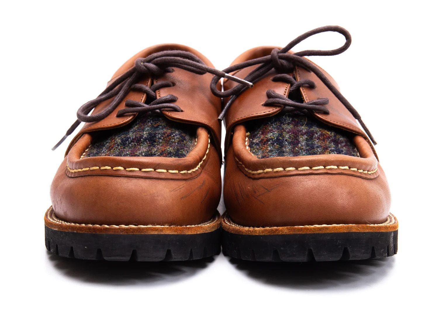 Junya Watanabe T and Leather Austrian Shoes in Brown, Size 27cm Size US 9 / EU 42 - 4 Thumbnail