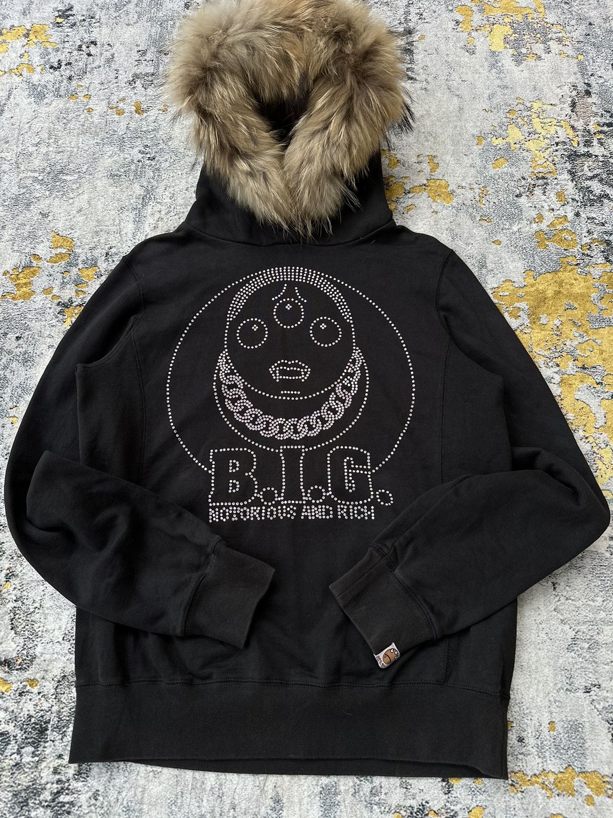 20471120 FIGHT CLUB DEVILNUT FUR HOODIE GLITTER B.I.G IFSIX LGB STYLE Size US M / EU 48-50 / 2 - 3 Thumbnail