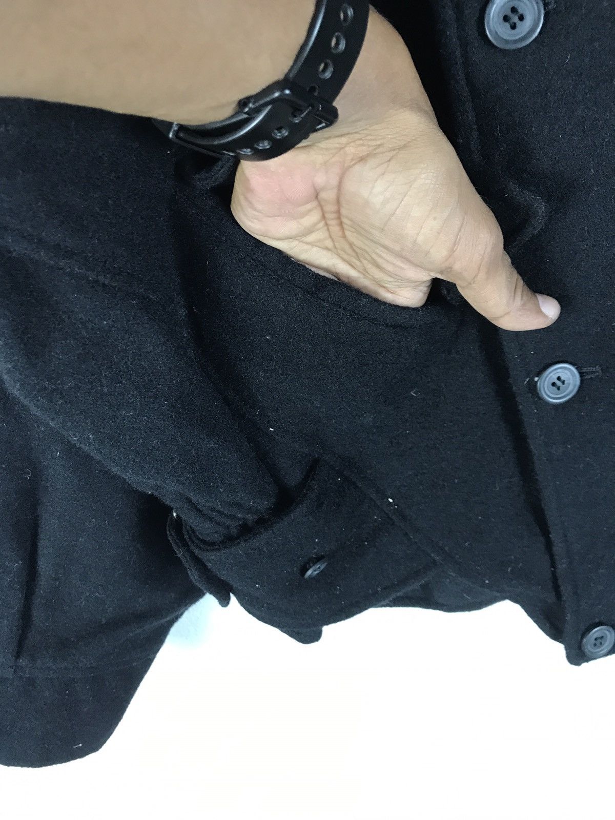 Issey Miyake Avant-Garde ‘NEO MEN’ Asymmetrical Black Batwing Boxy Jacket Size US M / EU 48-50 / 2 - 7 Thumbnail
