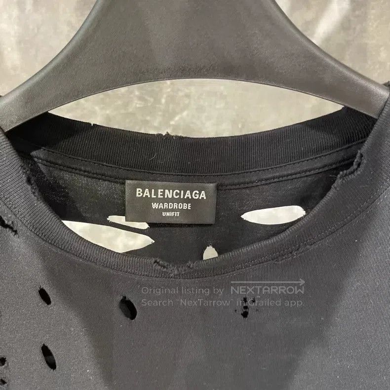 Balenciaga Balenciaga Double hook hole destruction short sleeve Size US S / EU 44-46 / 1 - 3 Thumbnail