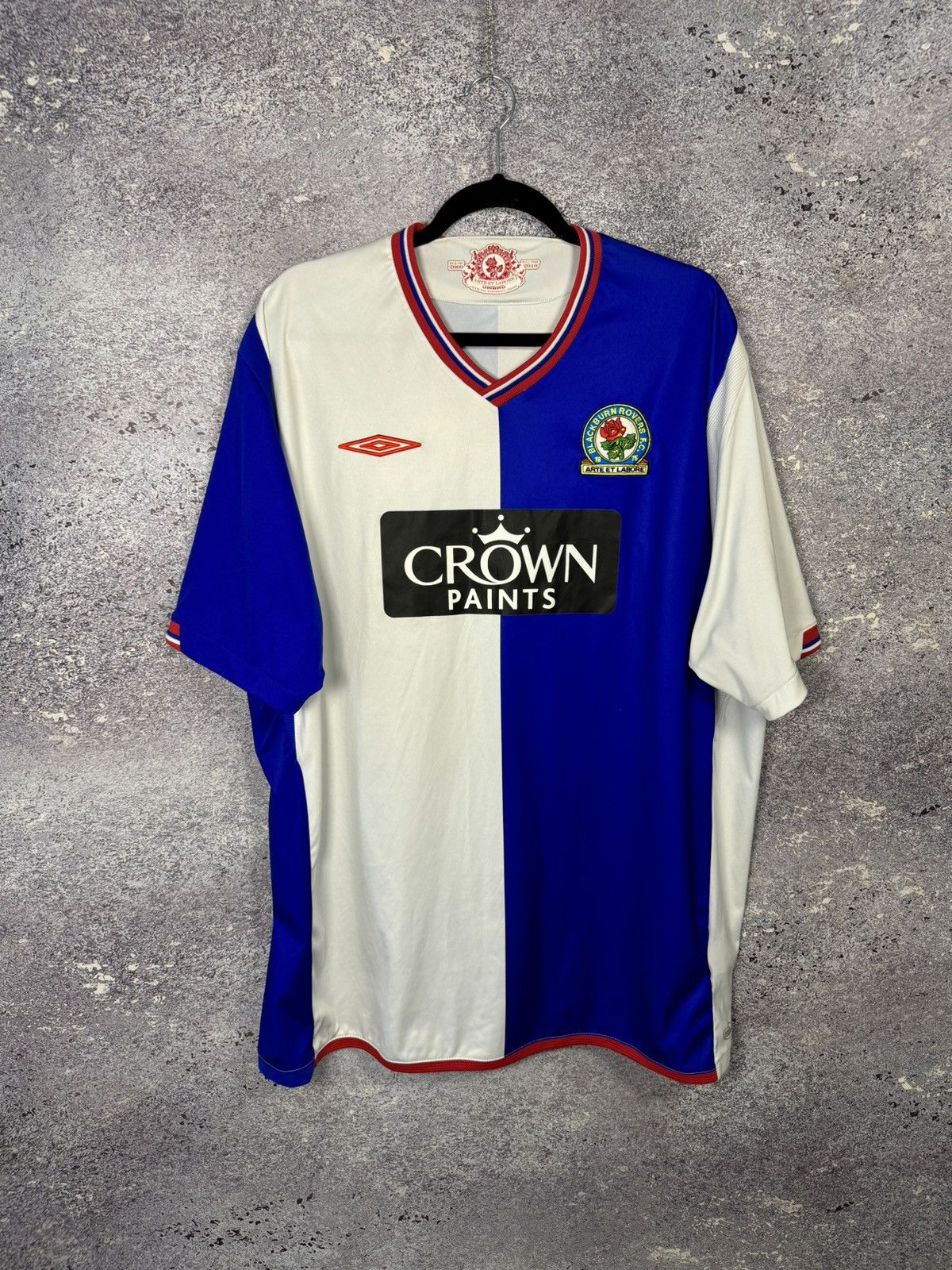 Umbro Vintage Blackburn Rovers 2009/10 Umbro Soccer Jersey Size US XXL / EU 58 / 5 - 1 Thumbnail