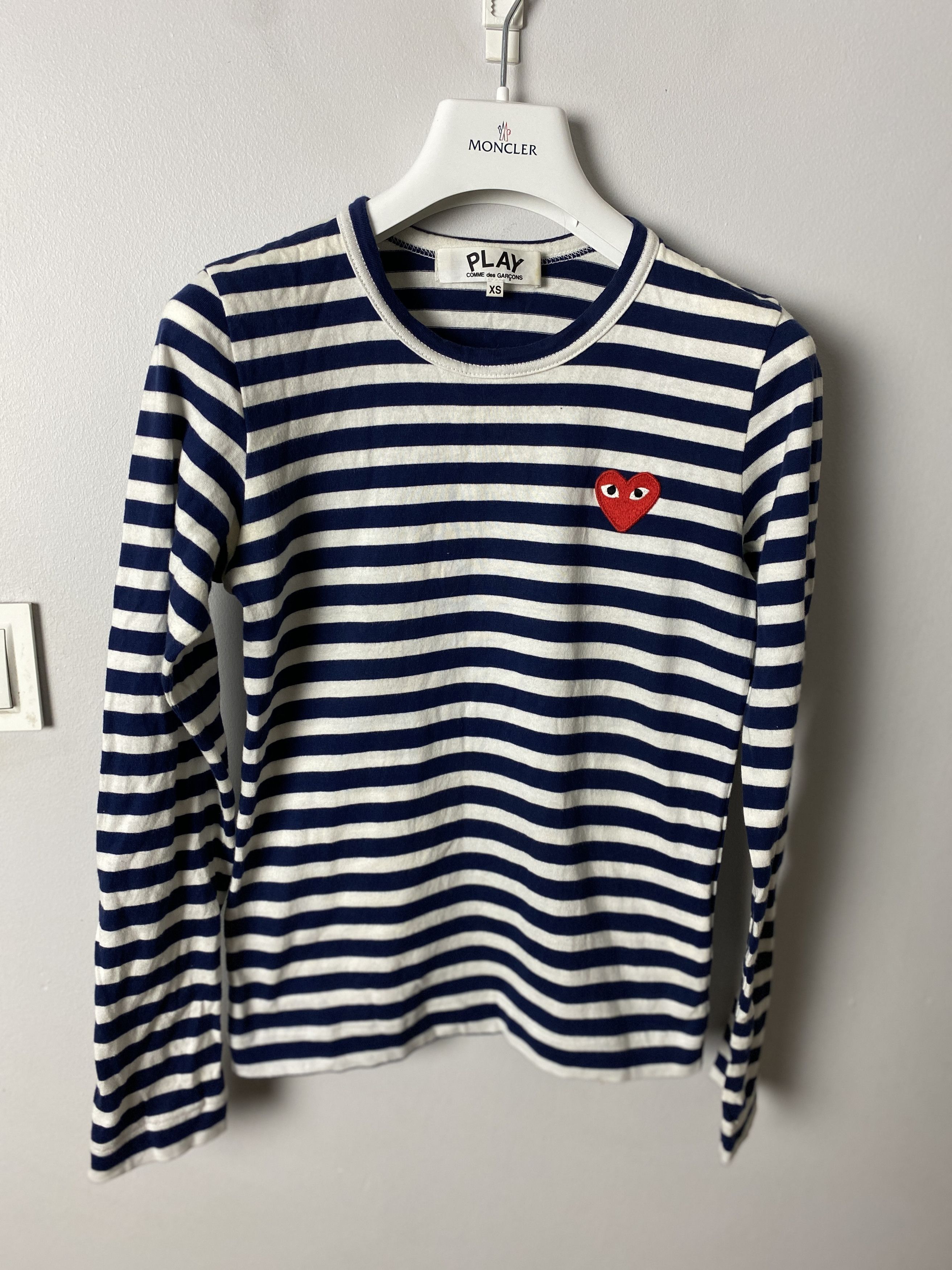 Comme Des Garcons Play Luxury Streetwear CDG Comme des Garcons Play striped long sleeve t shirt Grailed