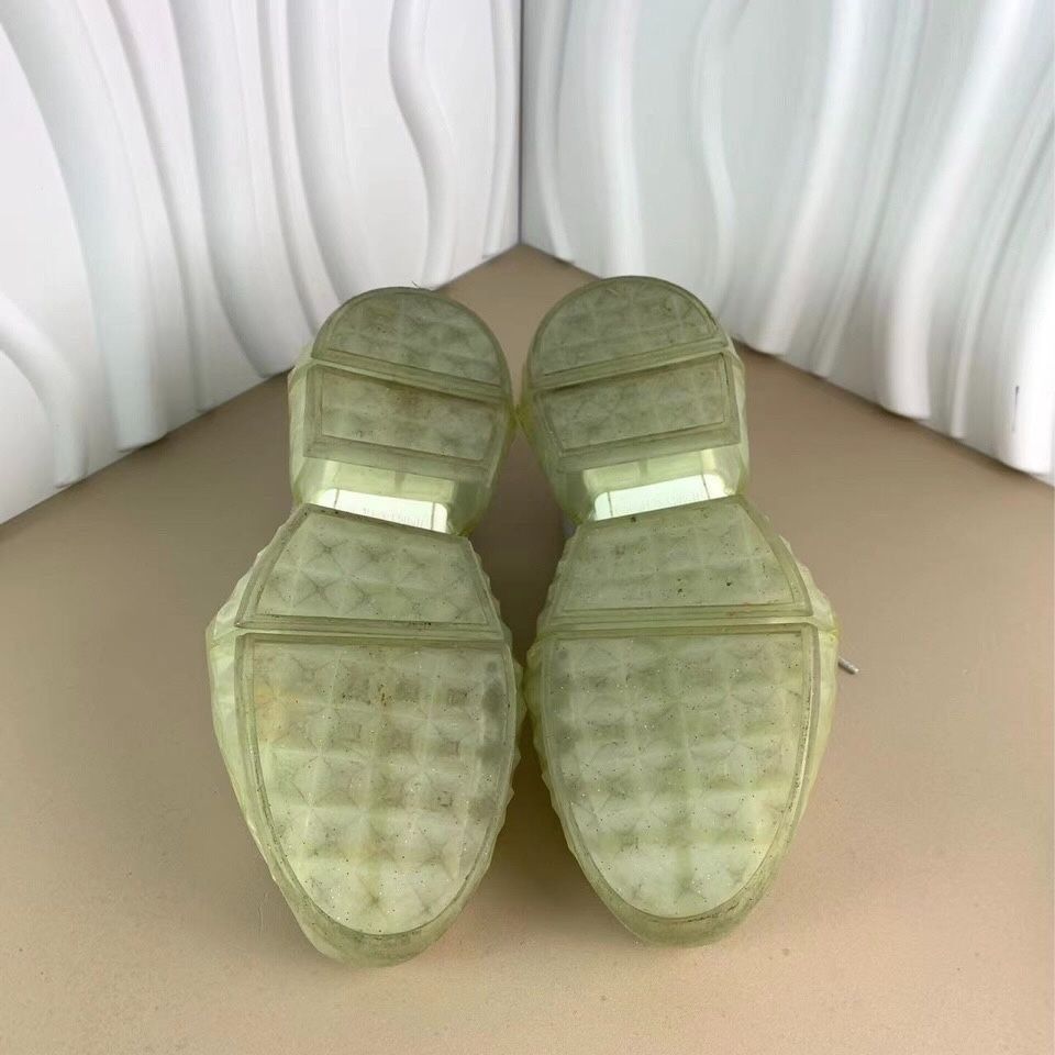 Jimmy Choo Jimmy Choo Ladies Low-Top Diamond Clear Sole Sneakers White Size US 7.5 / IT 37.5 - 6 Thumbnail