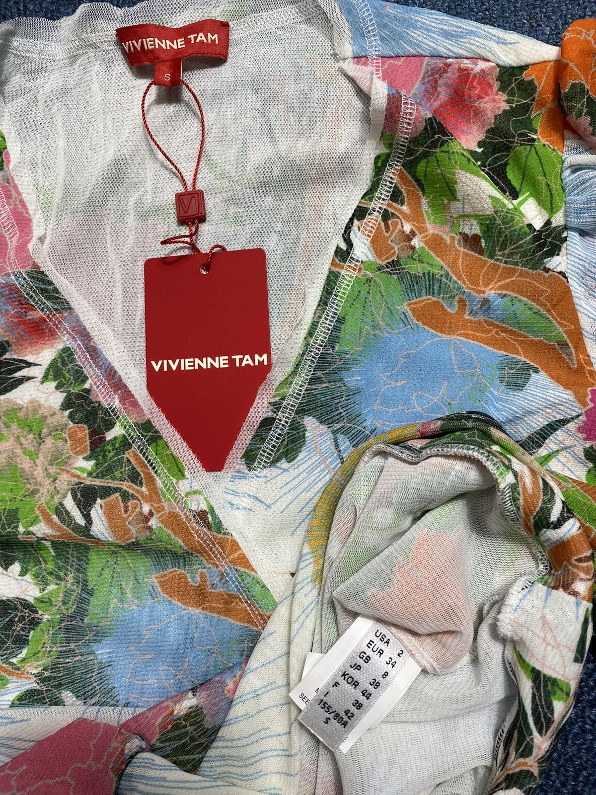 Vivienne Tam Vivienne Tam Peony Net L/S Size S / US 4 / IT 40 - 3 Thumbnail
