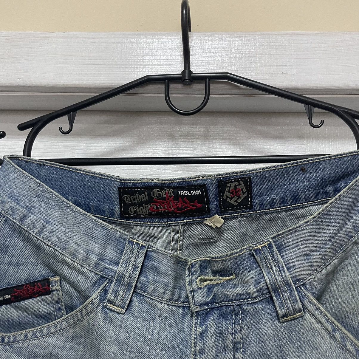 JNCO × Tribal Streetwear Tribal Gear shorts vintage hip hop baggy jeans 90s wu eminem Size US 32 / EU 48 - 7 Thumbnail